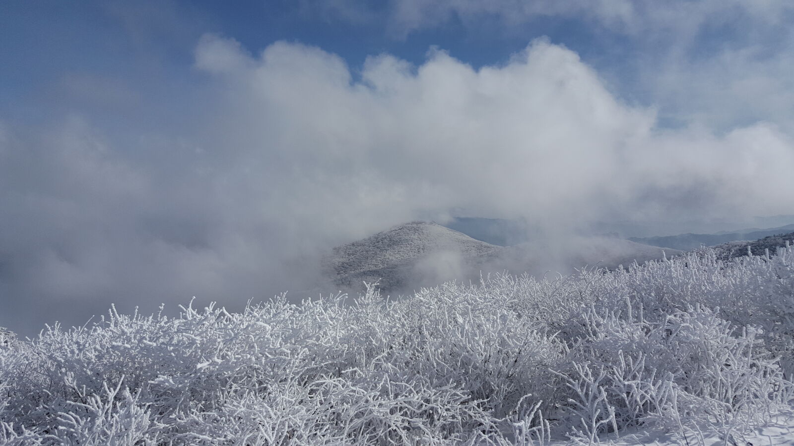 Samsung Galaxy Note5 sample photo. Korea, mountain, taebaeksan, winter photography