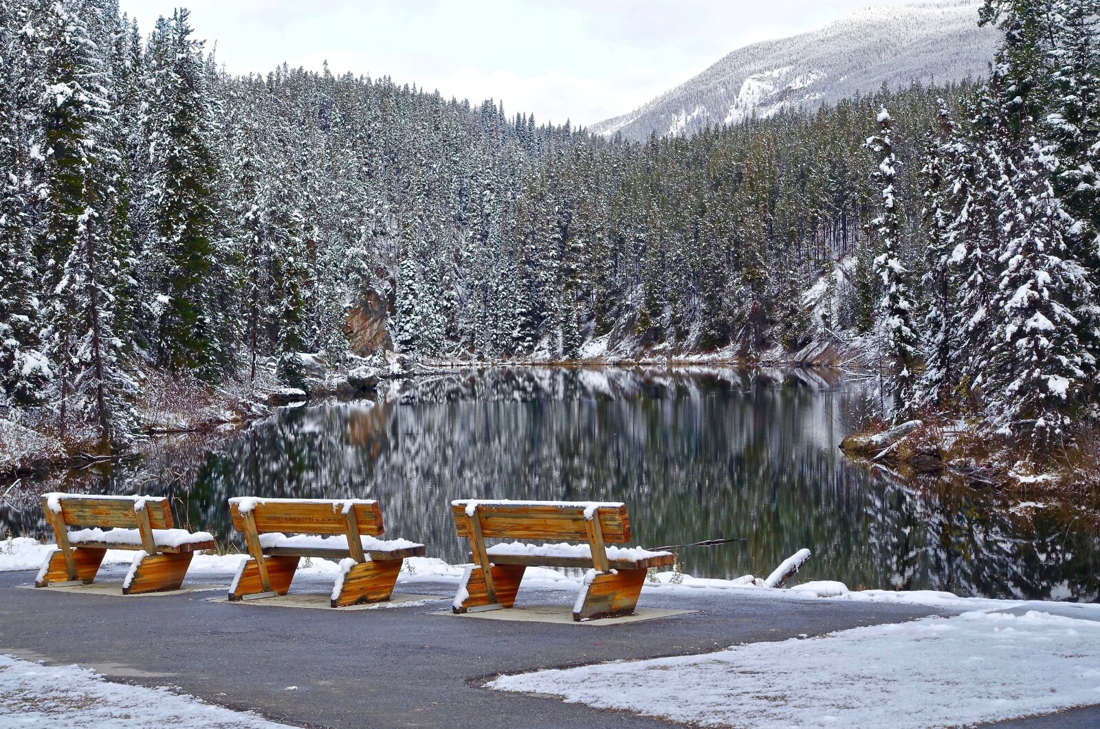 Sony Cyber-shot DSC-RX100 III sample photo. Seats, snow, cold photography