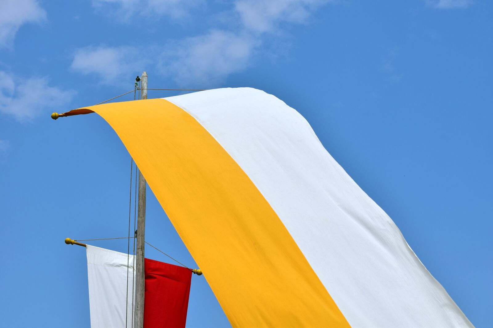 Nikon D3300 sample photo. Flag, sky, church photography