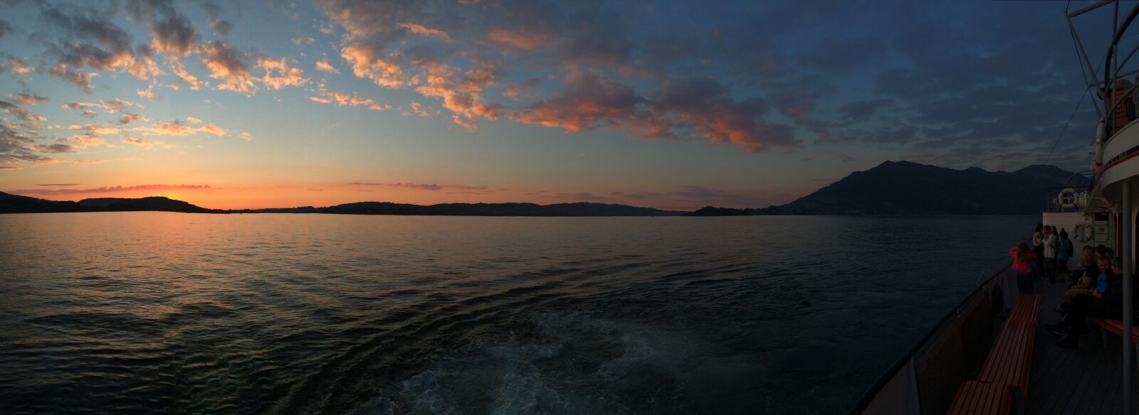 iPhone 5s back camera 4.15mm f/2.2 sample photo. Lake lucerne region, afterglow photography
