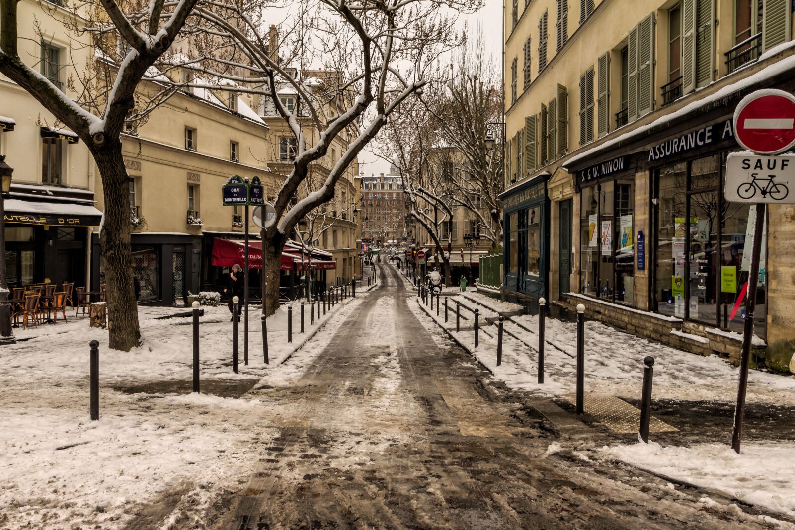 Canon EOS 60D sample photo. Paris, snow, notre-dame photography