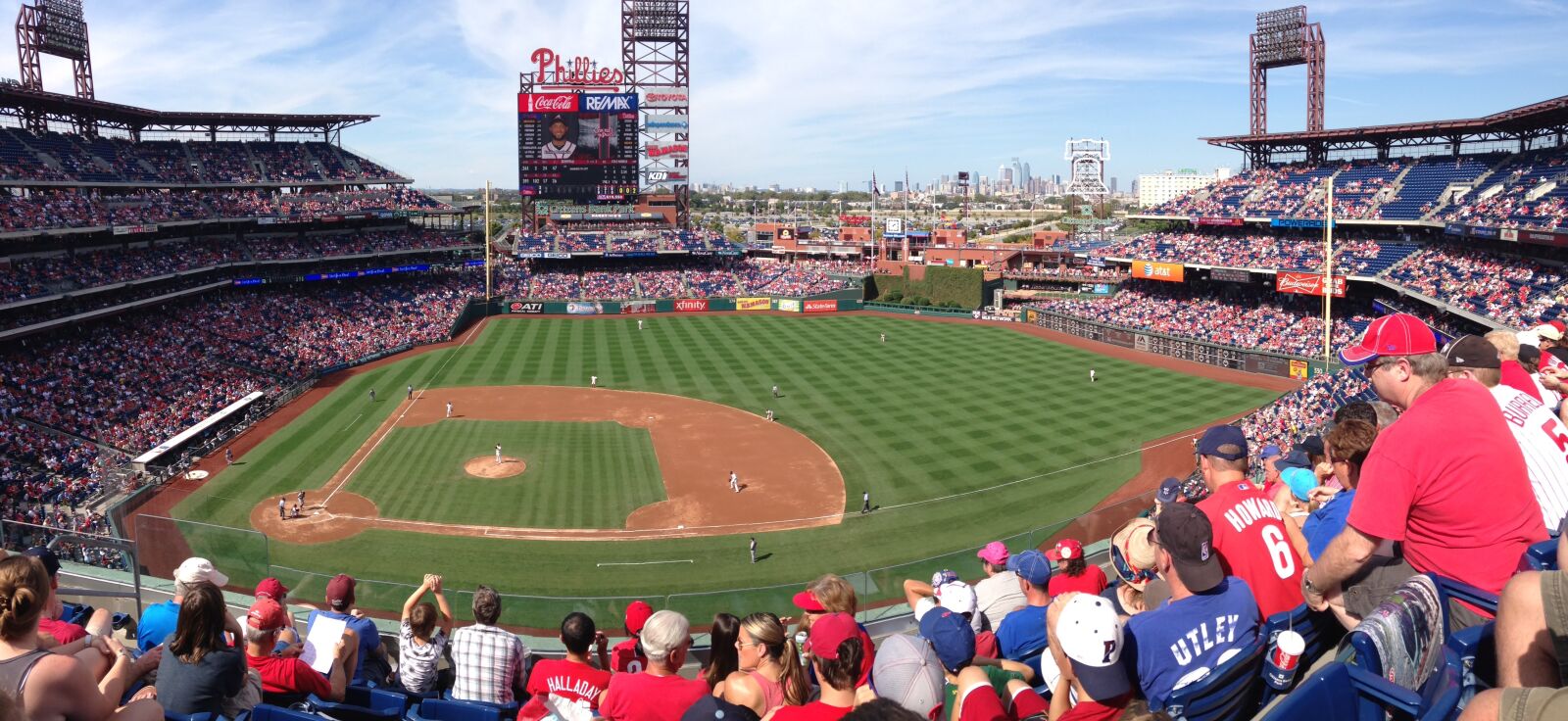 iPhone 5 back camera 4.12mm f/2.4 sample photo. Citizens bank park, philadelphia photography