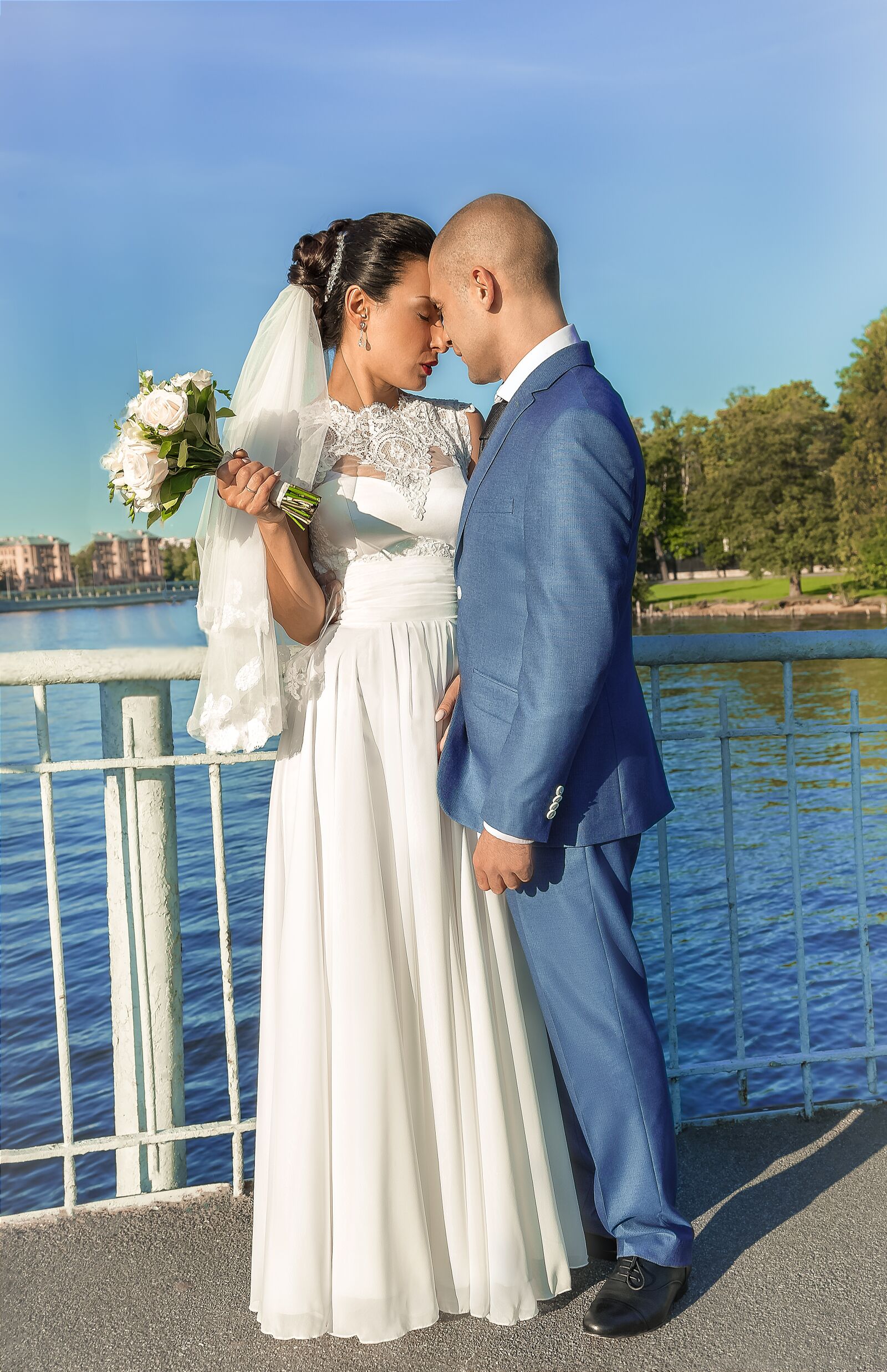 Canon EOS 6D + Canon EF 24-105mm F4L IS USM sample photo. Bridge, the groom, bride photography