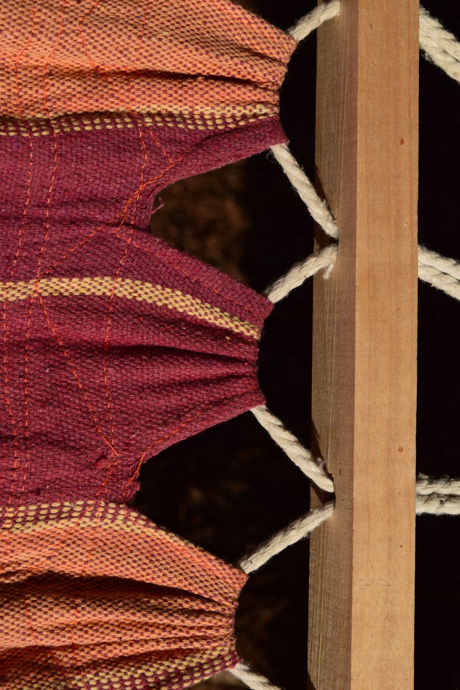 Nikon D3300 sample photo. Fabric, wood, rope, colors photography