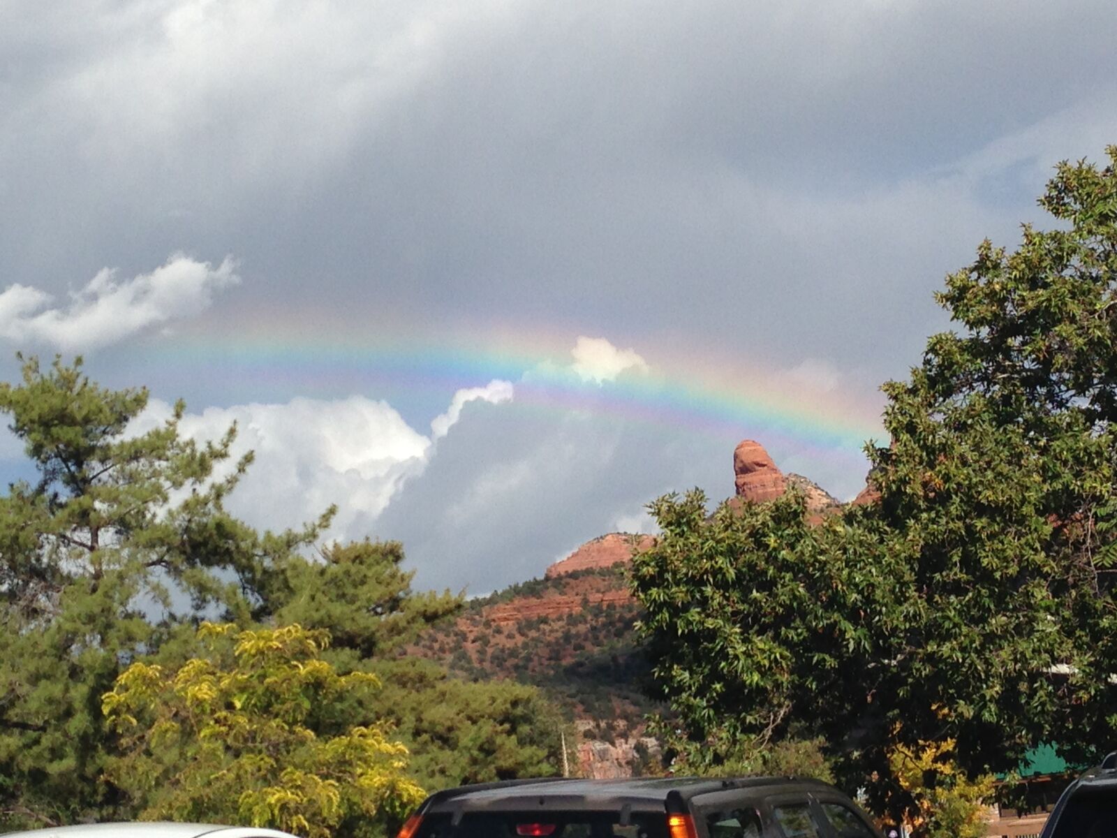 Apple iPhone 5 sample photo. Sedona, rainbow, beautiful view photography