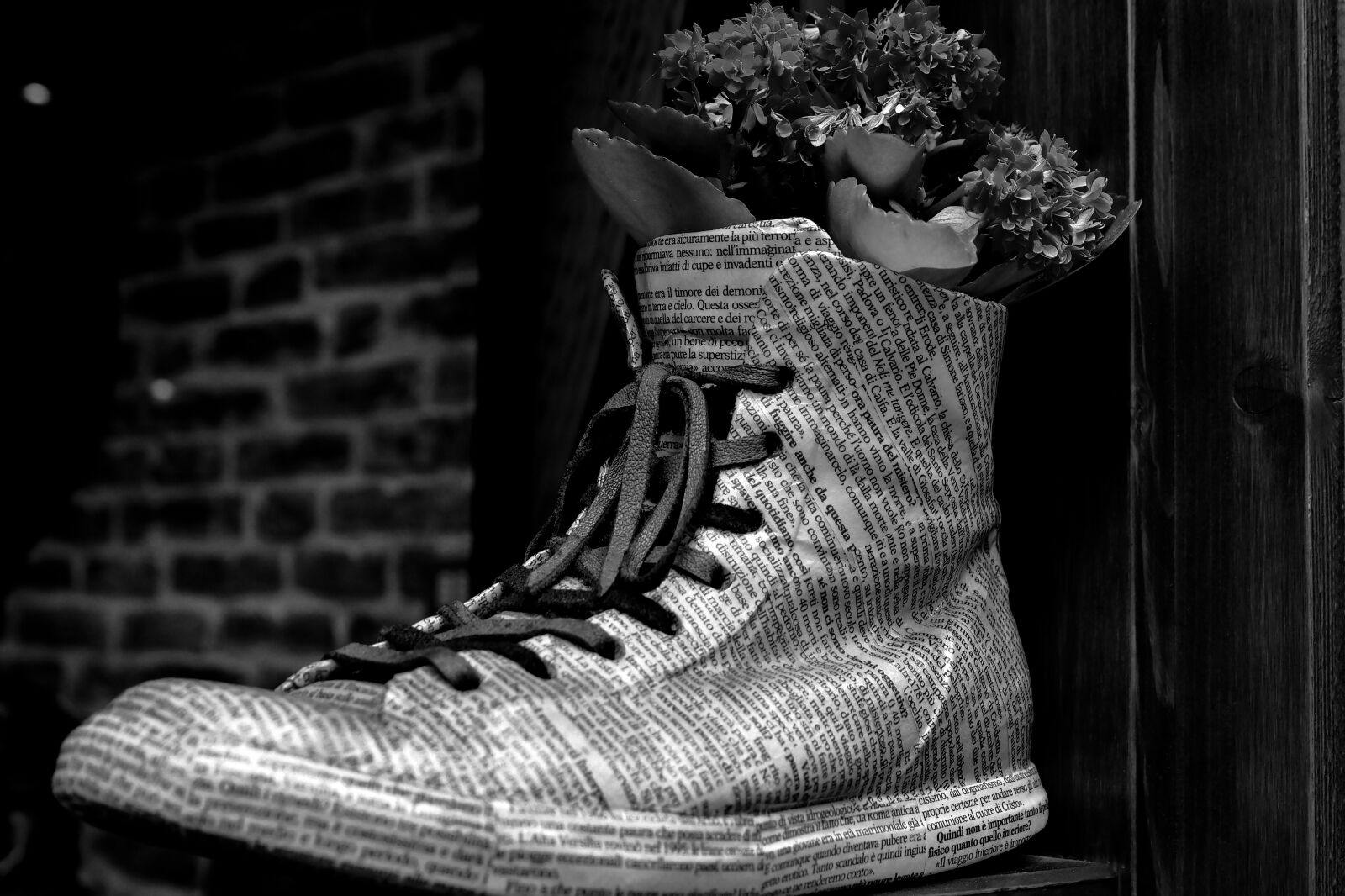 Nikon D750 sample photo. Shoe, fashion, newspaper photography