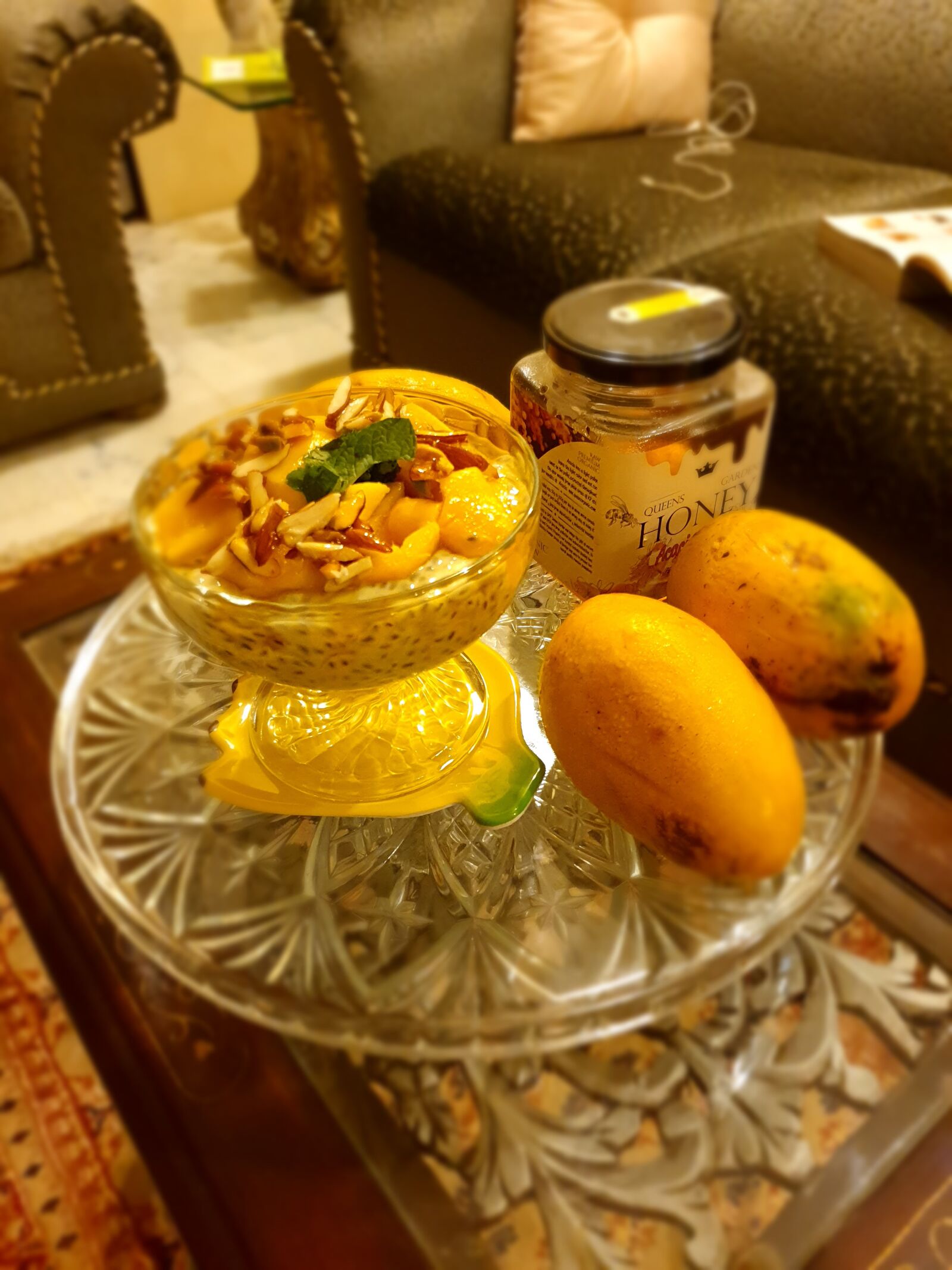 Samsung Galaxy S10 sample photo. Mango, chia seeds, coconut photography