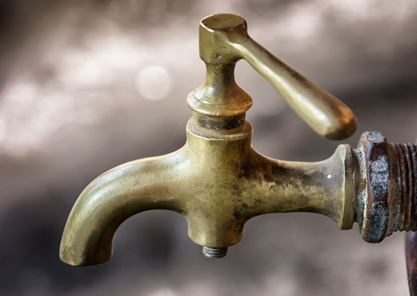 Nikon D3300 sample photo. Tap, isolated, brass photography