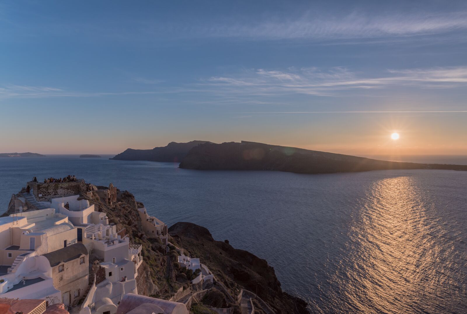 Nikon D810 sample photo. Santorini, castle, sunset photography