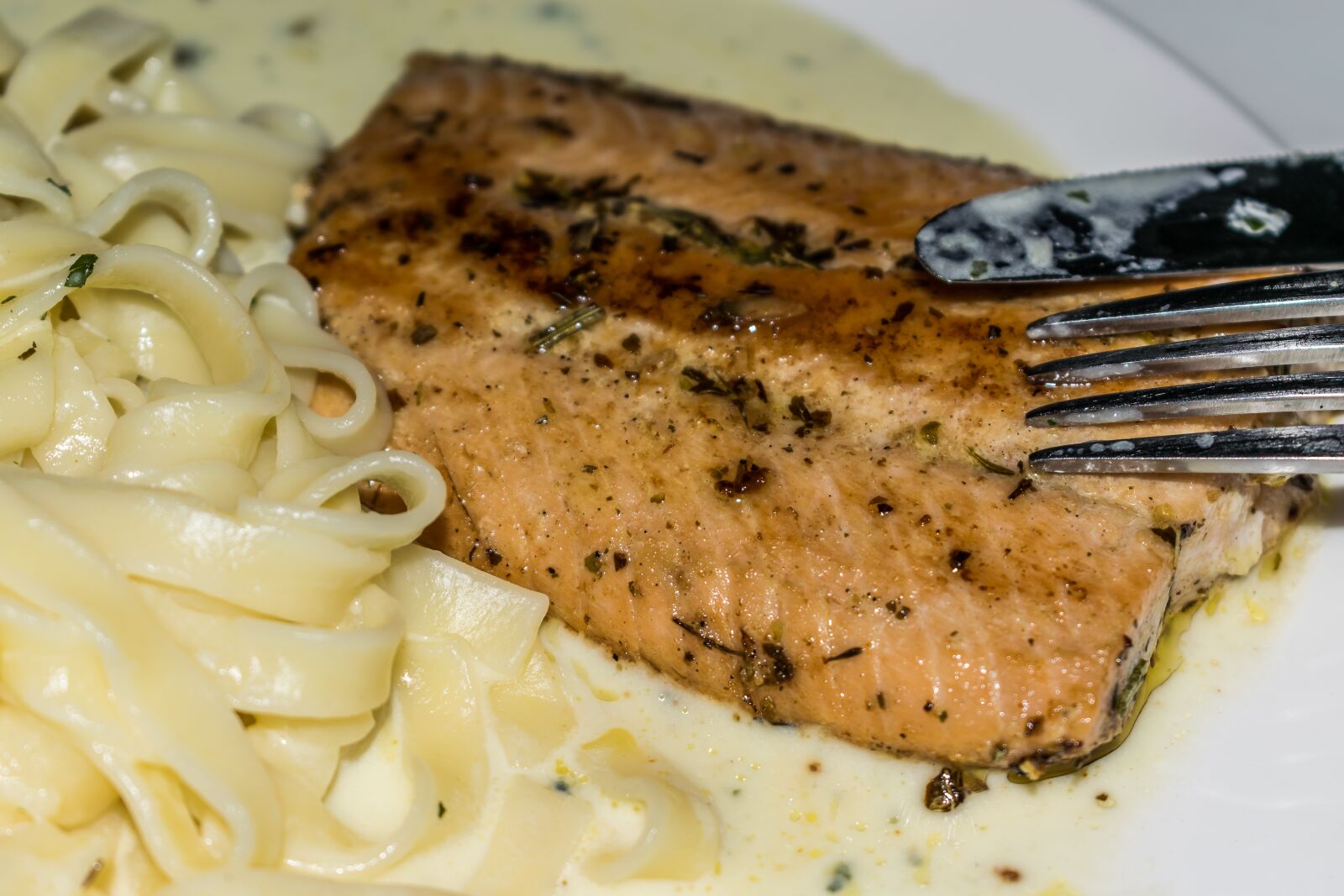 Nikon D5300 sample photo. Salmon, salmon fillet, skin photography