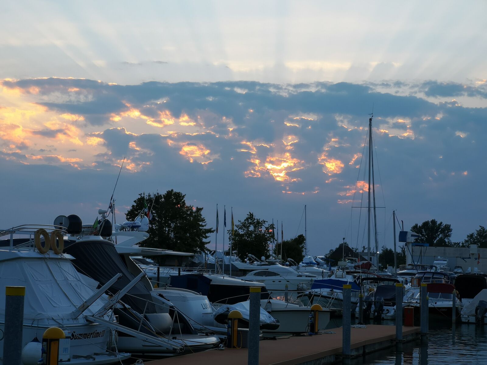 HUAWEI CLT-L29 sample photo. Marina, sunset, sky photography