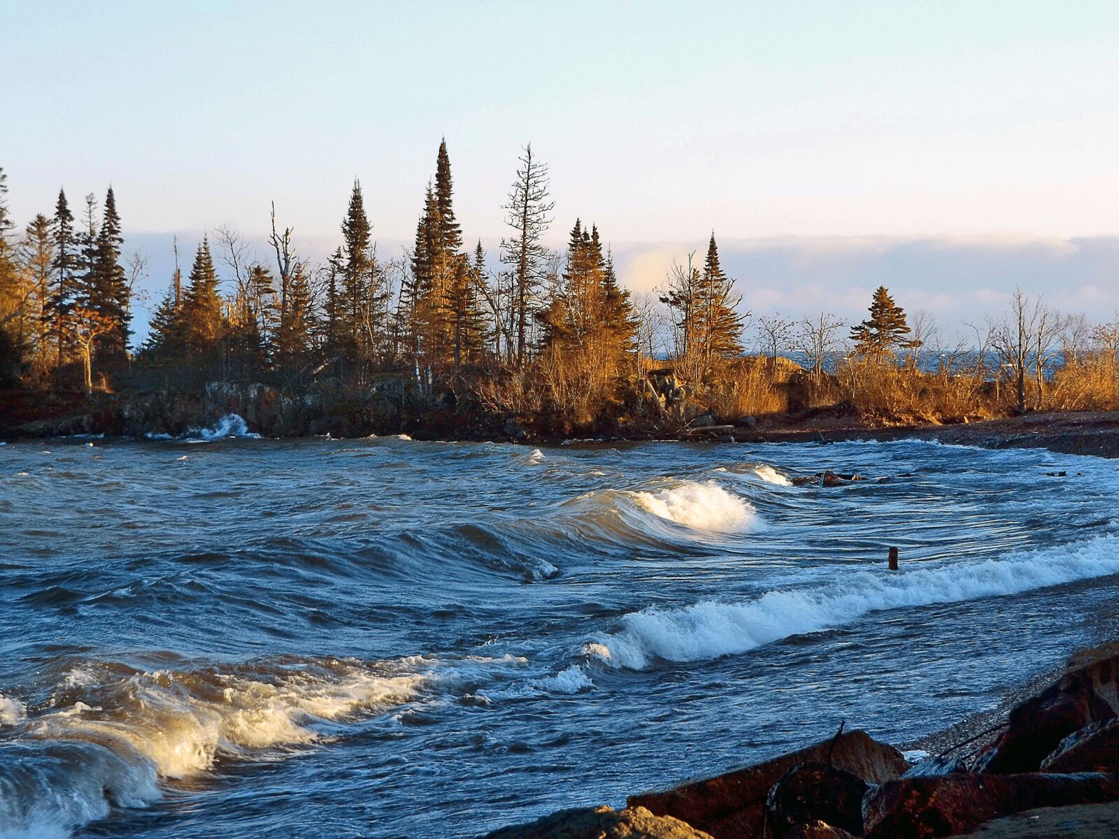 Fujifilm FinePix S8600 sample photo. Lake superior, artist point photography