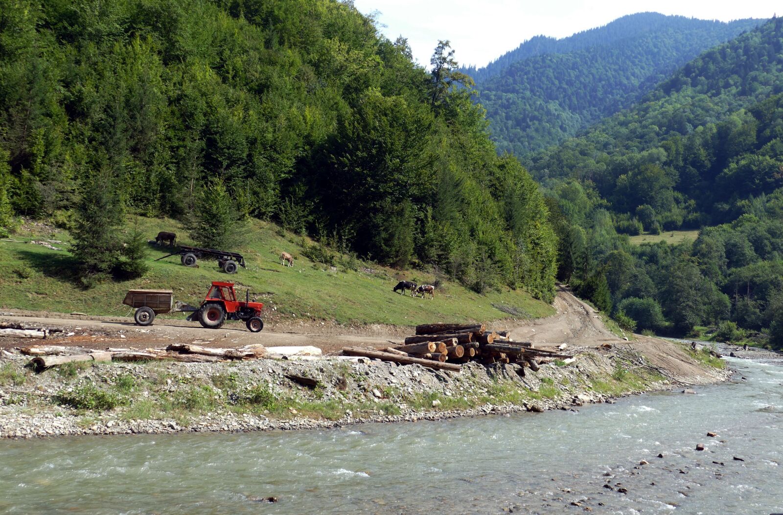 Panasonic Lumix DMC-FZ1000 sample photo. Water railway, romania, transylvania photography