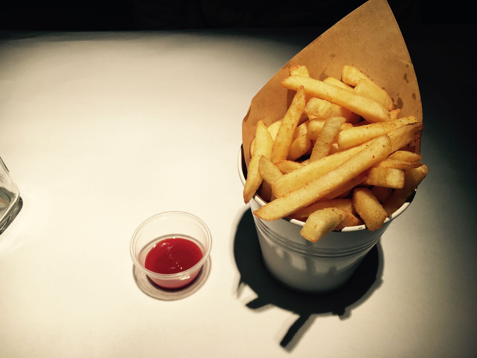 Apple iPhone 6s sample photo. Gourmet, fries, tomato sauce photography