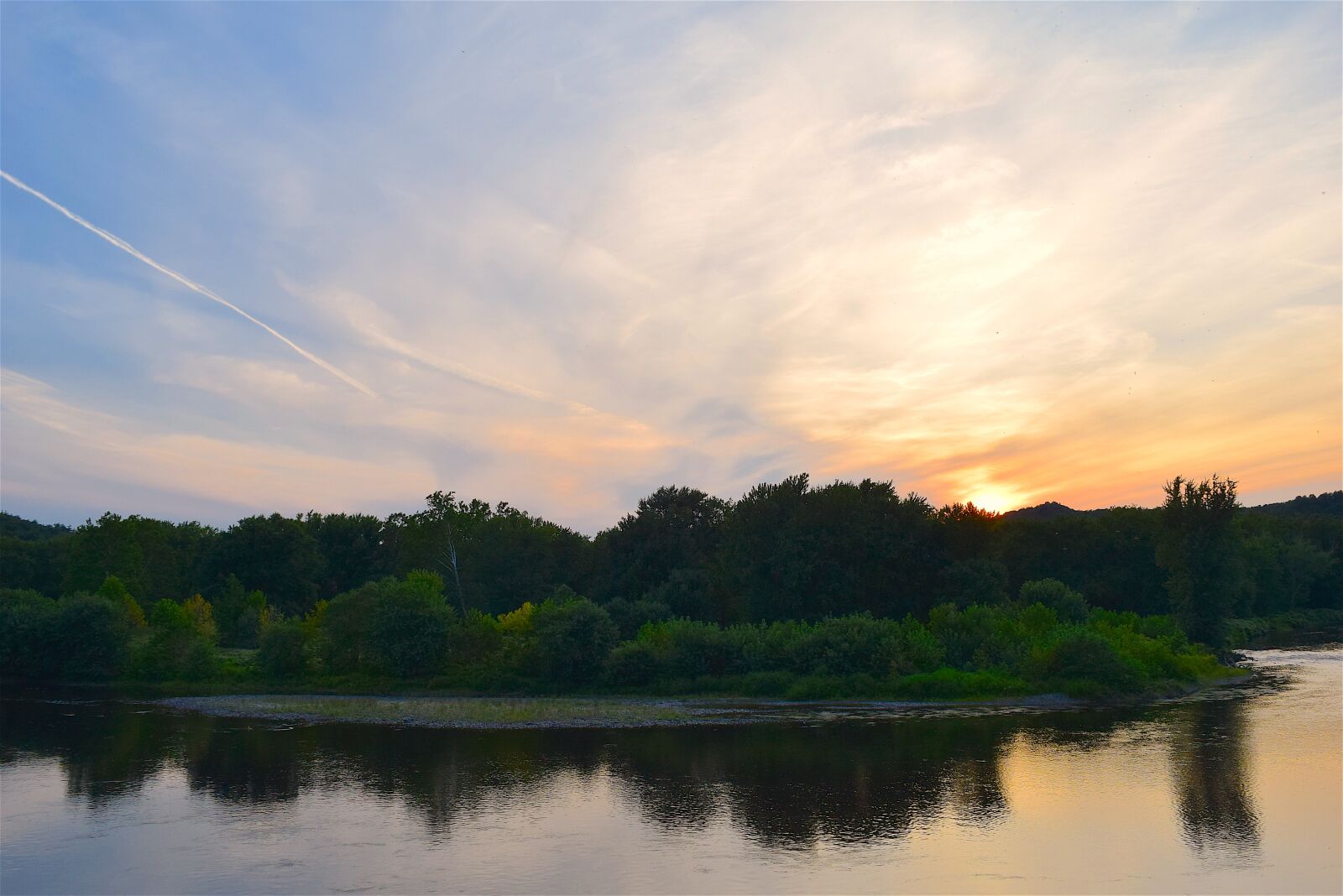 Nikon D3300 sample photo. River, sunset, trees photography