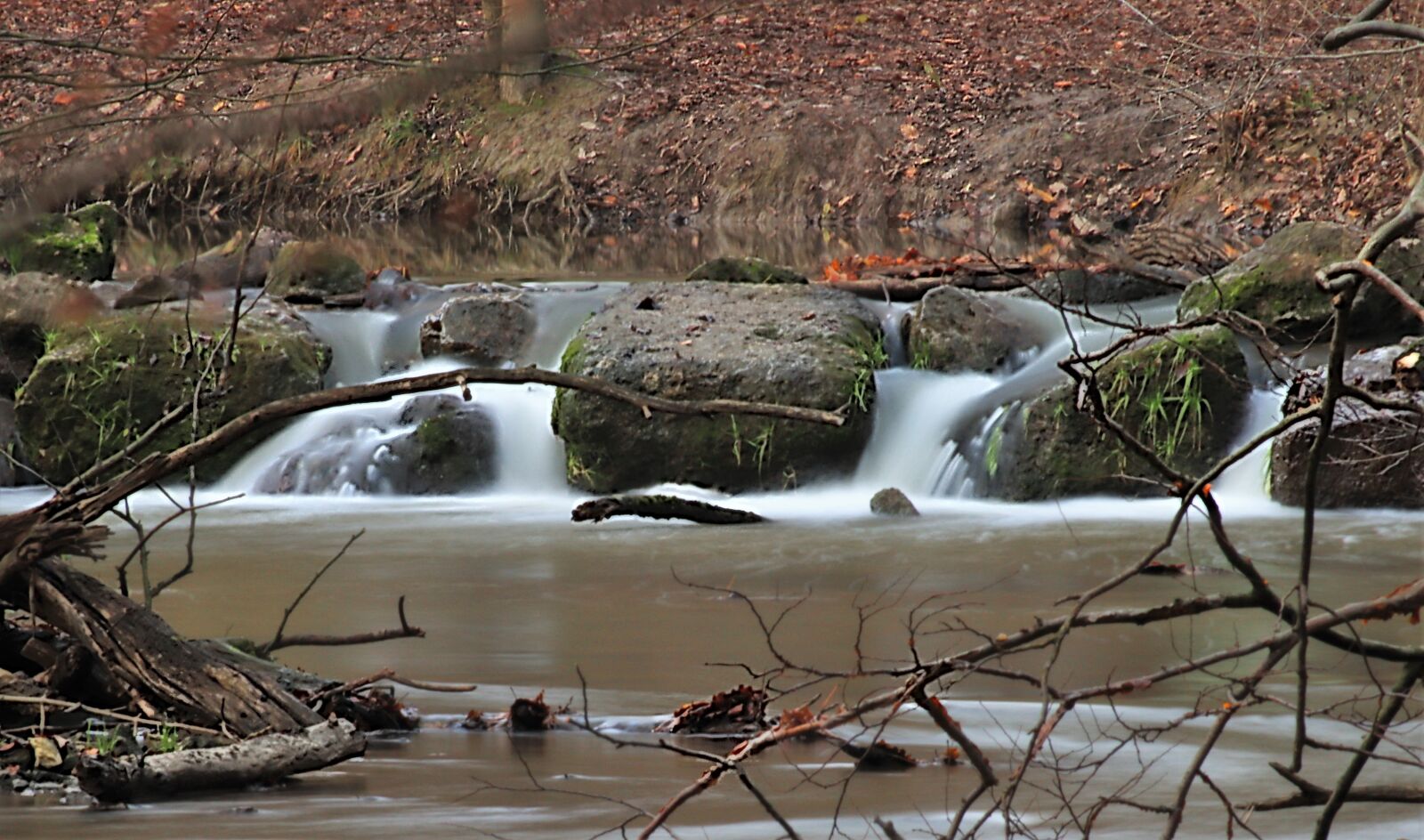 Canon EF75-300mm f/4-5.6 sample photo. Waterfall, nature, stream photography