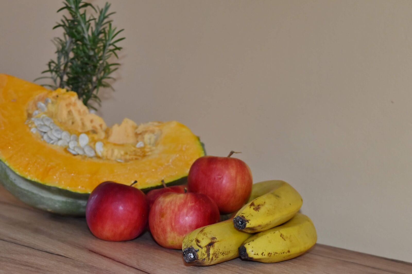 Nikon D5500 sample photo. Apples, banana, pumpkin, pumpkin photography