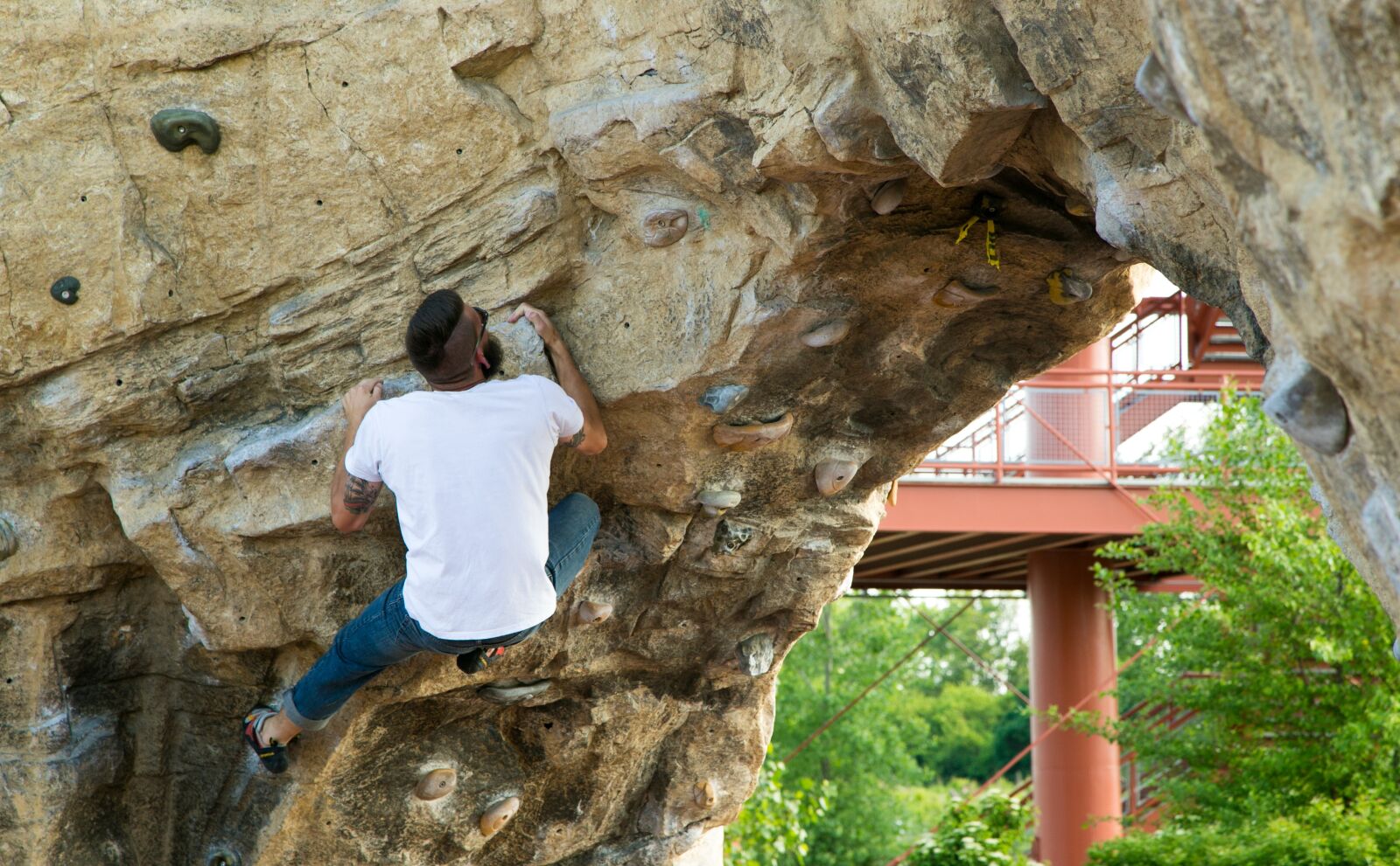 Canon EOS 6D + Canon EF 24-105mm F4L IS USM sample photo. Climbing wall, columbus ohio photography