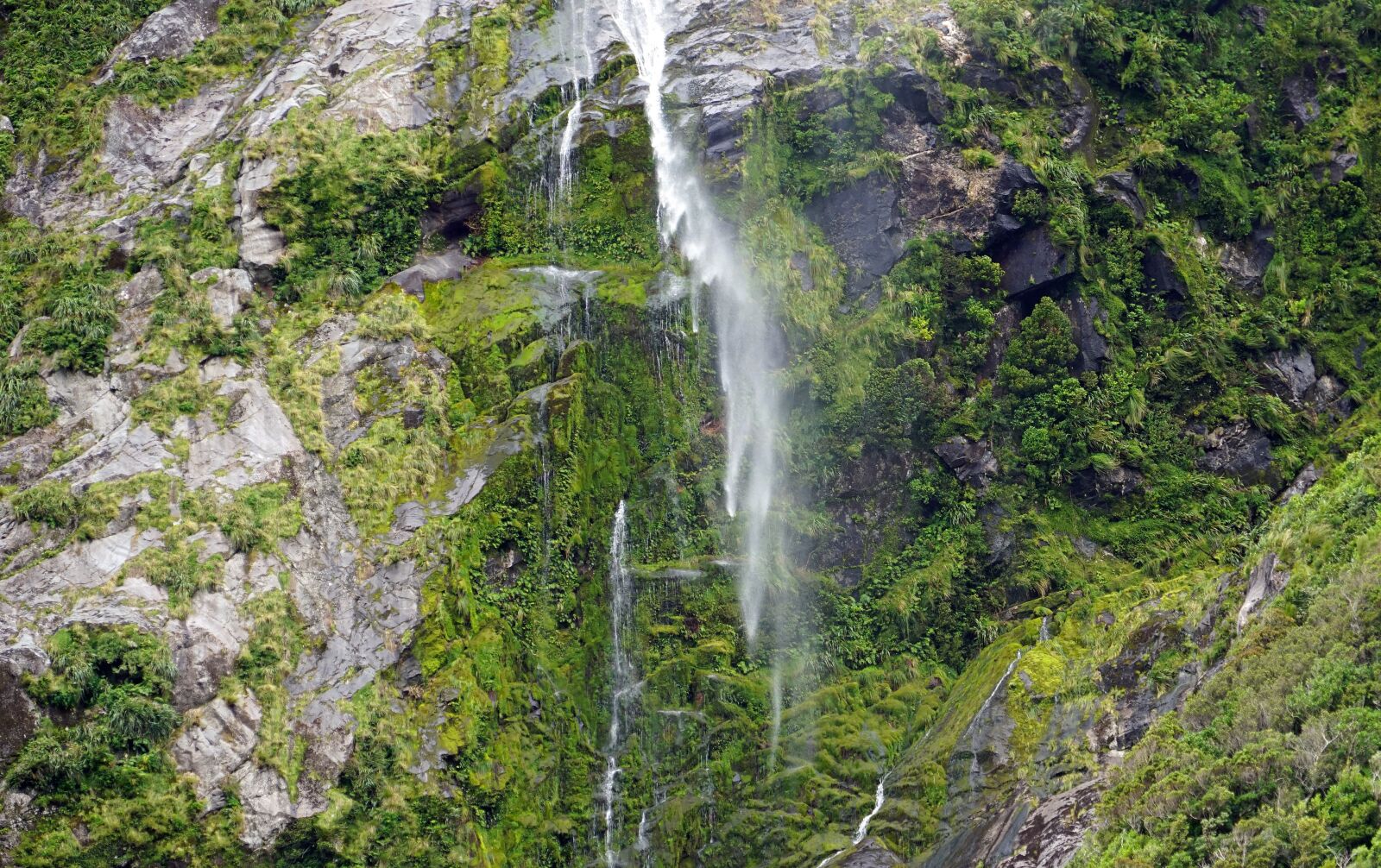 Sony a7 + Sony FE 24-240mm F3.5-6.3 OSS sample photo. Waterfall, milford sound, new photography
