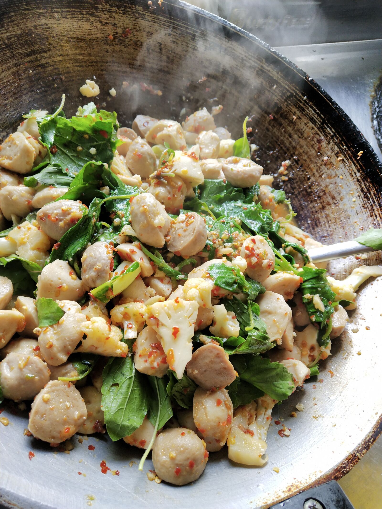 vivo 1804 sample photo. Food, stir basil, menu photography