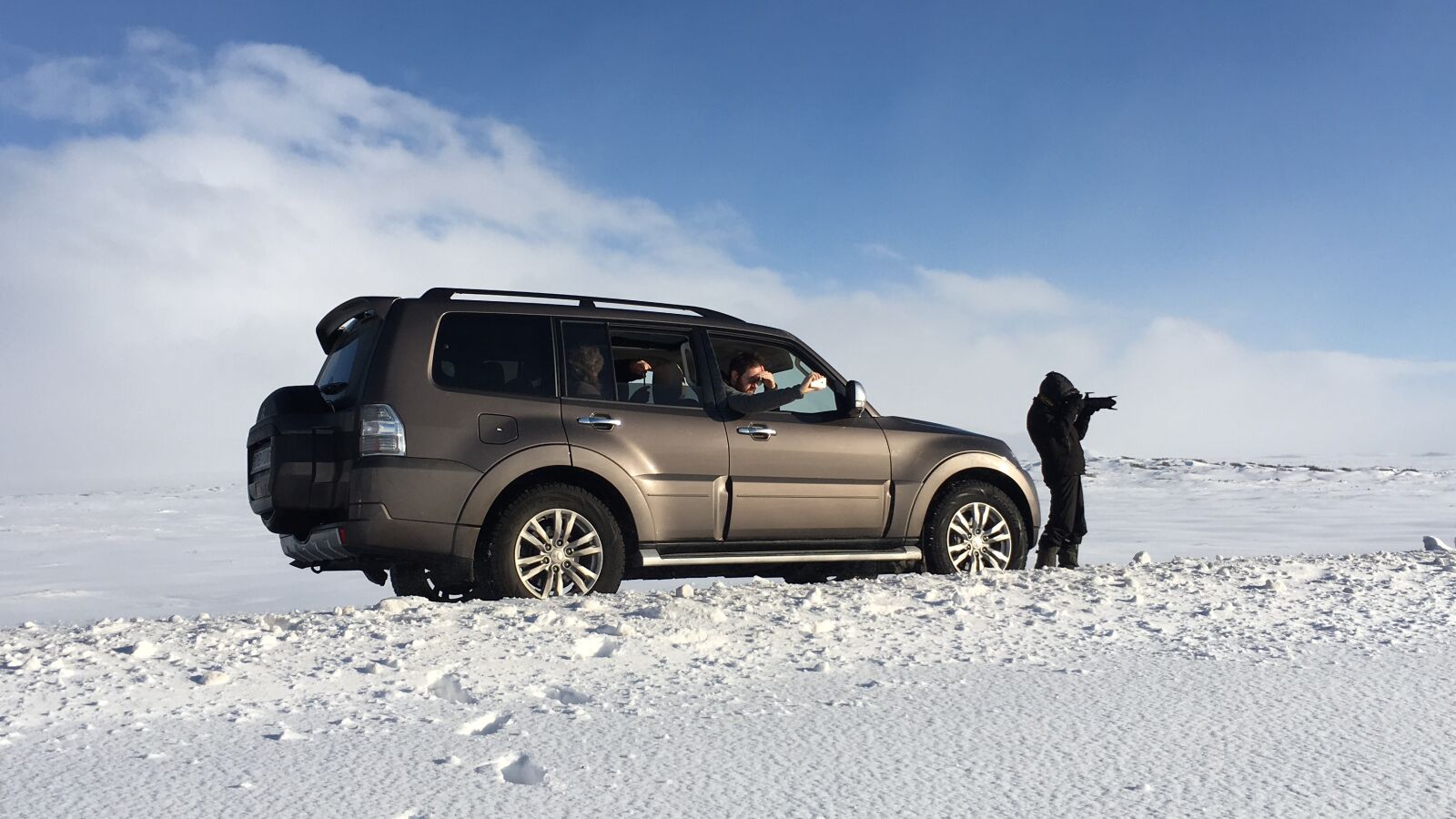 Apple iPhone 6s sample photo. Iceland, snow, bleak photography