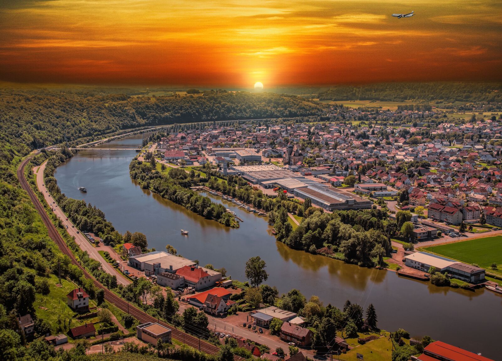 Pentax K-70 sample photo. Sunset, neckar, abendstimmung photography