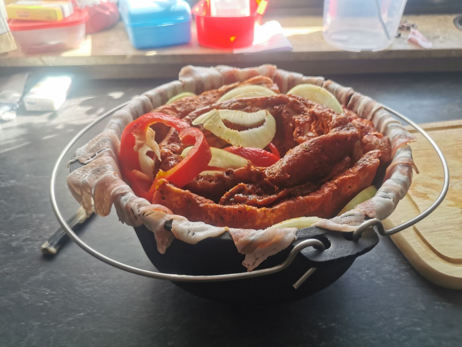 HUAWEI P30 sample photo. Meat, layered meat, dutch photography