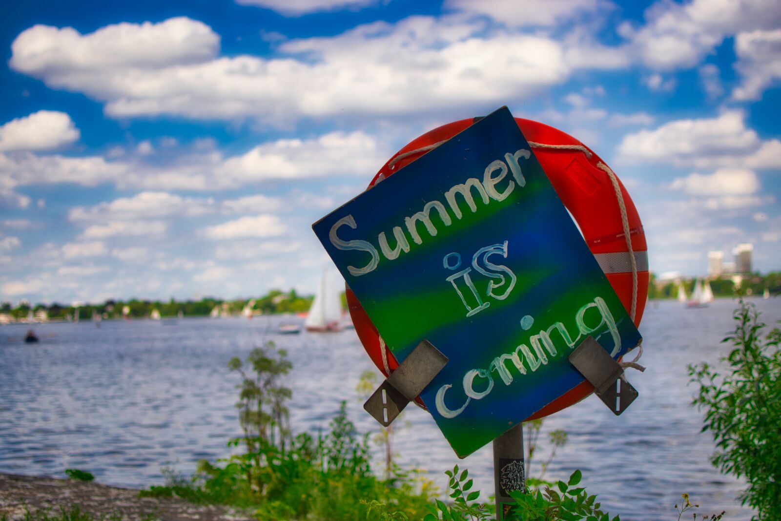 Nikon D5300 sample photo. Summer, announcement, lifebelt photography
