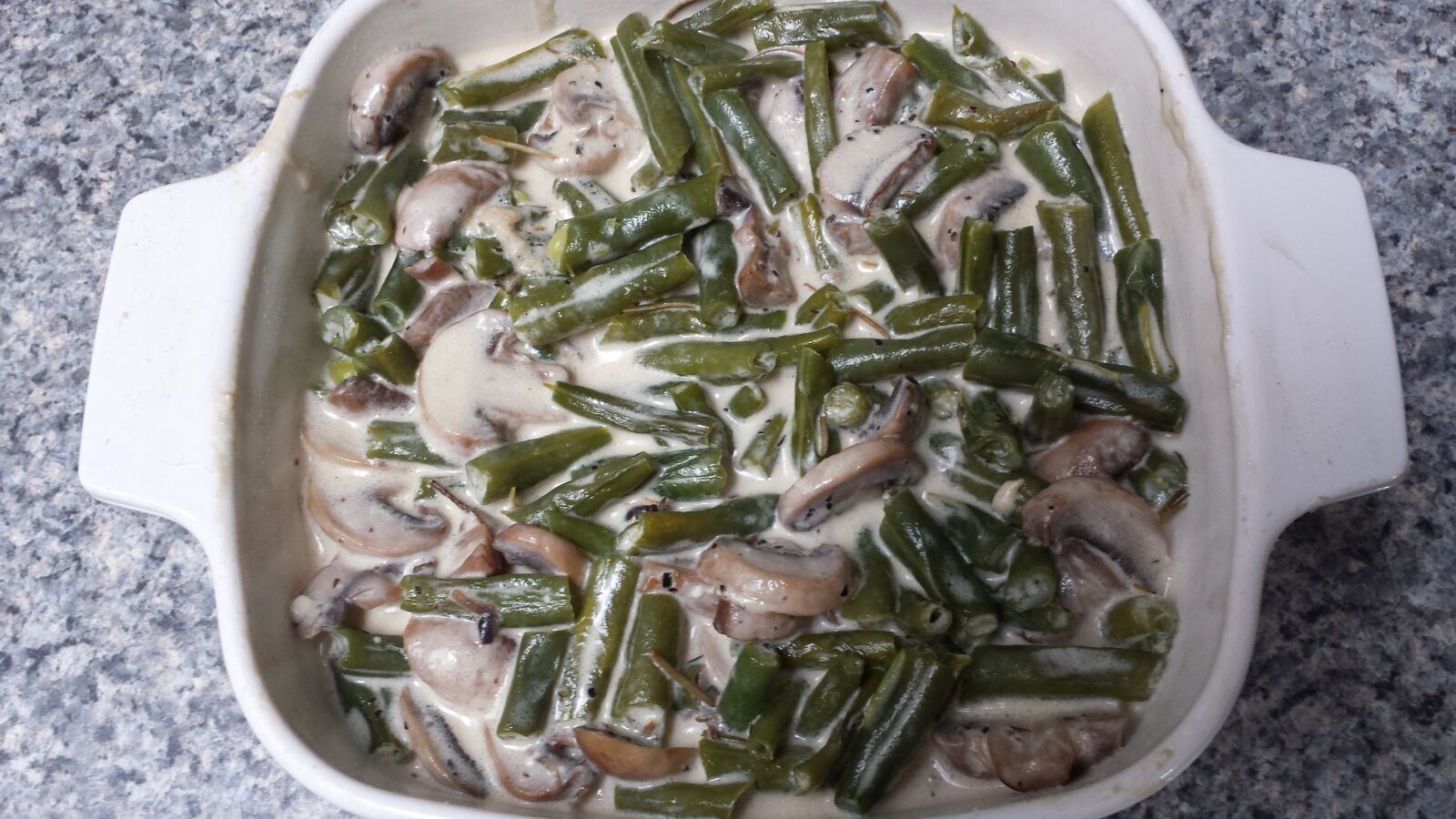 Samsung Galaxy S4 sample photo. One-dish meal, green beans photography