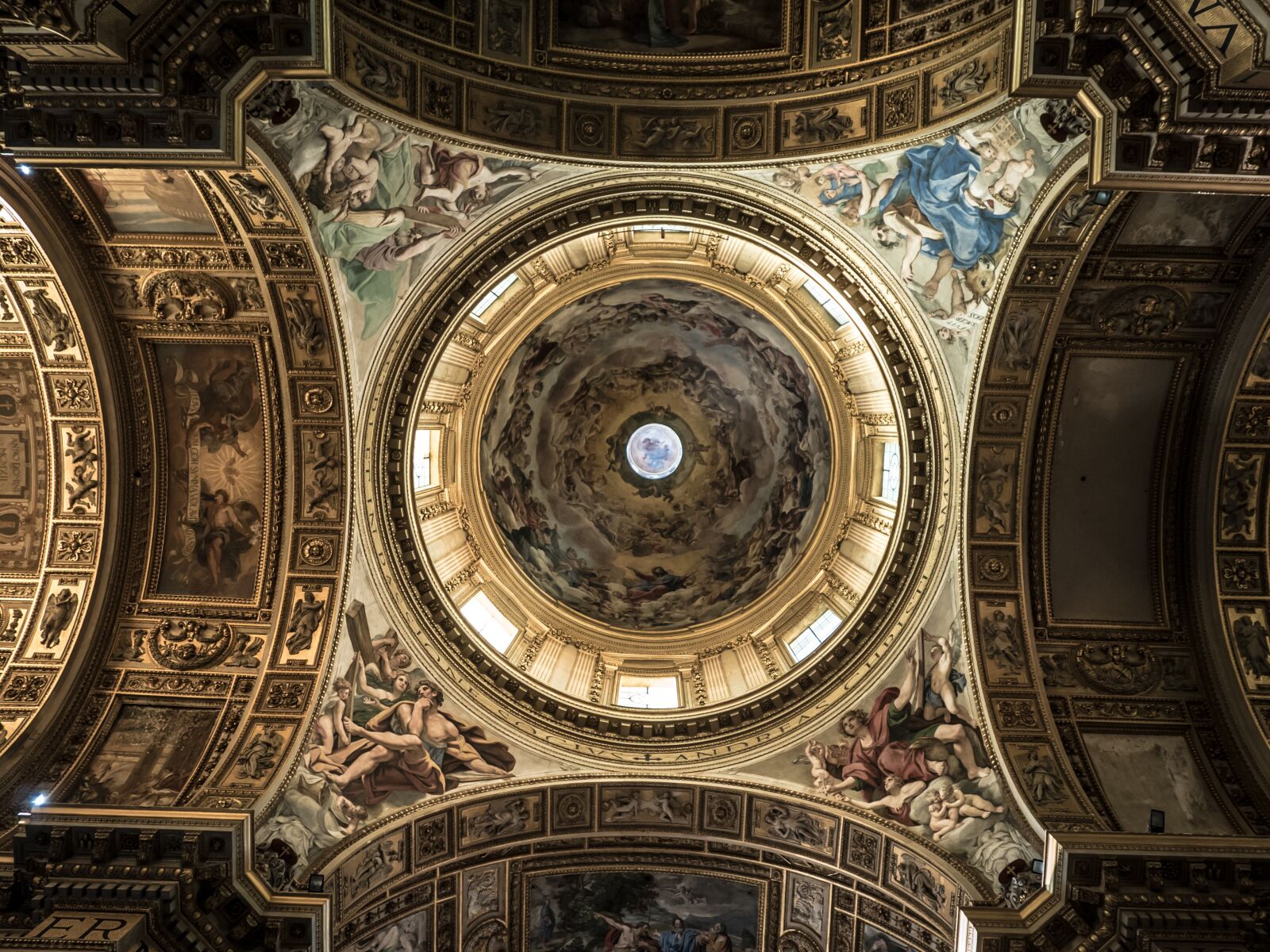Panasonic Lumix DMC-LX100 sample photo. Ceiling, rome, chapel photography
