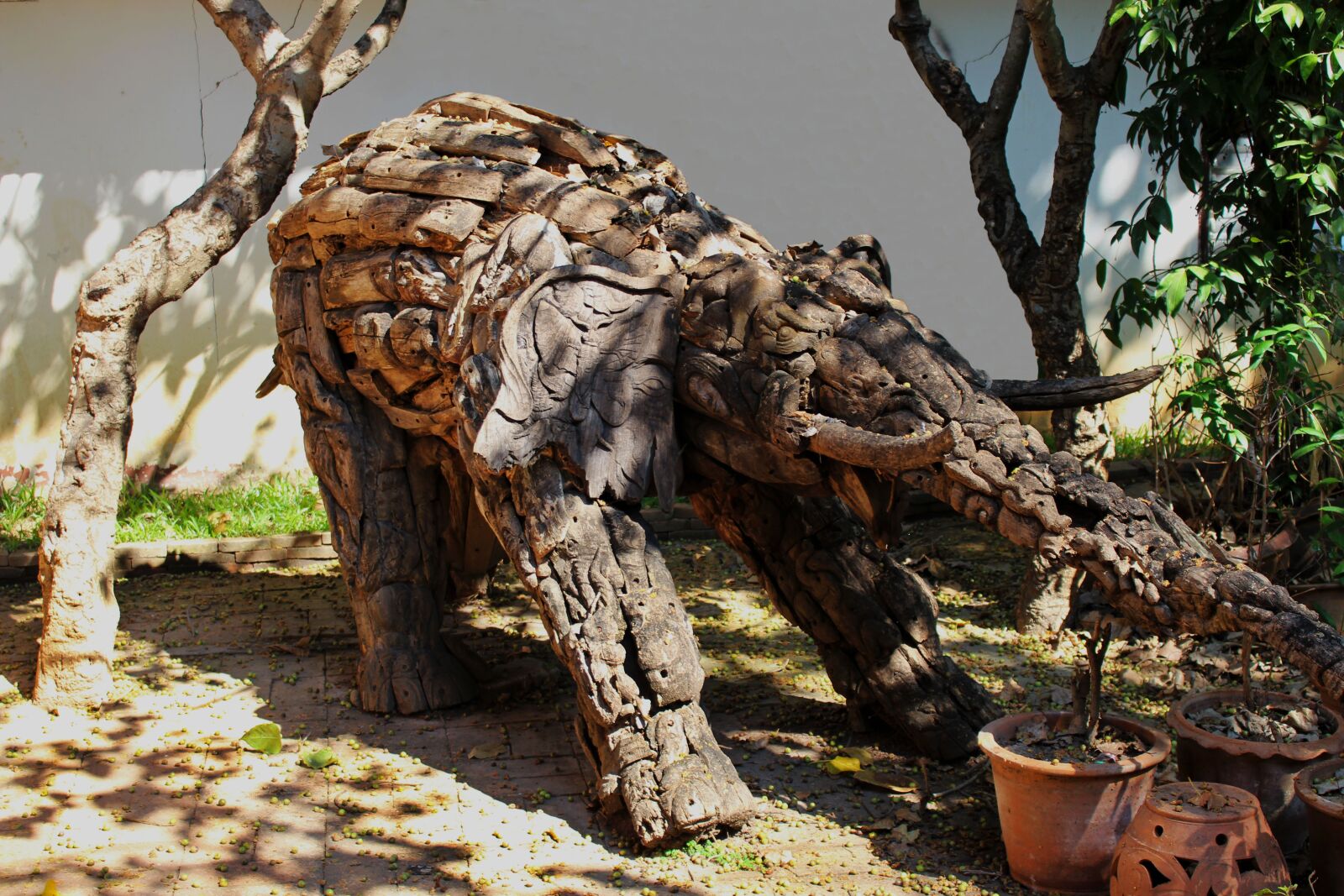 Canon EOS 700D (EOS Rebel T5i / EOS Kiss X7i) sample photo. Elephant, art, wooden photography
