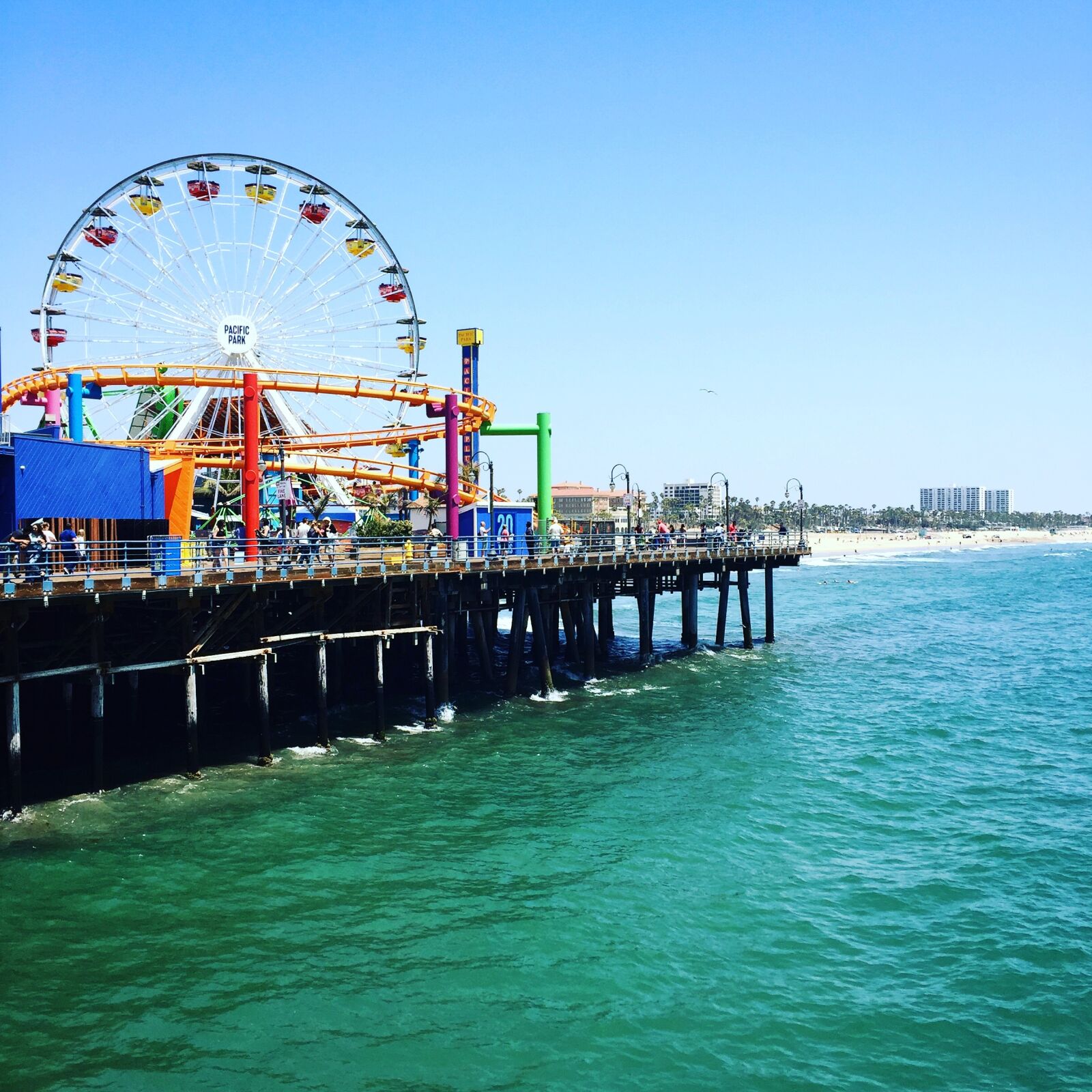 Apple iPhone 6 sample photo. Rollercoaster, coast, tourist photography