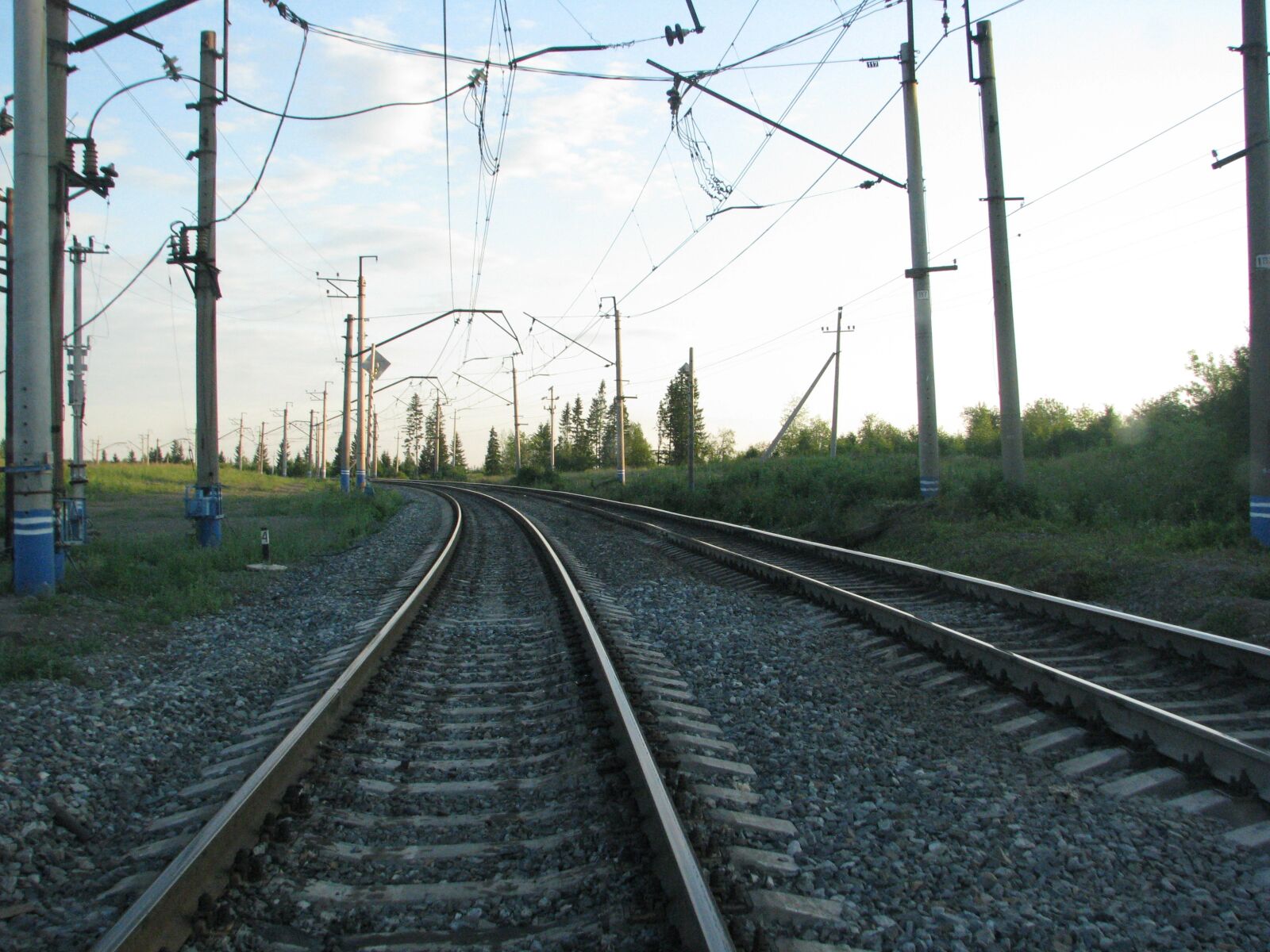 Canon POWERSHOT S5 IS sample photo. Railway, rails, sleepers photography