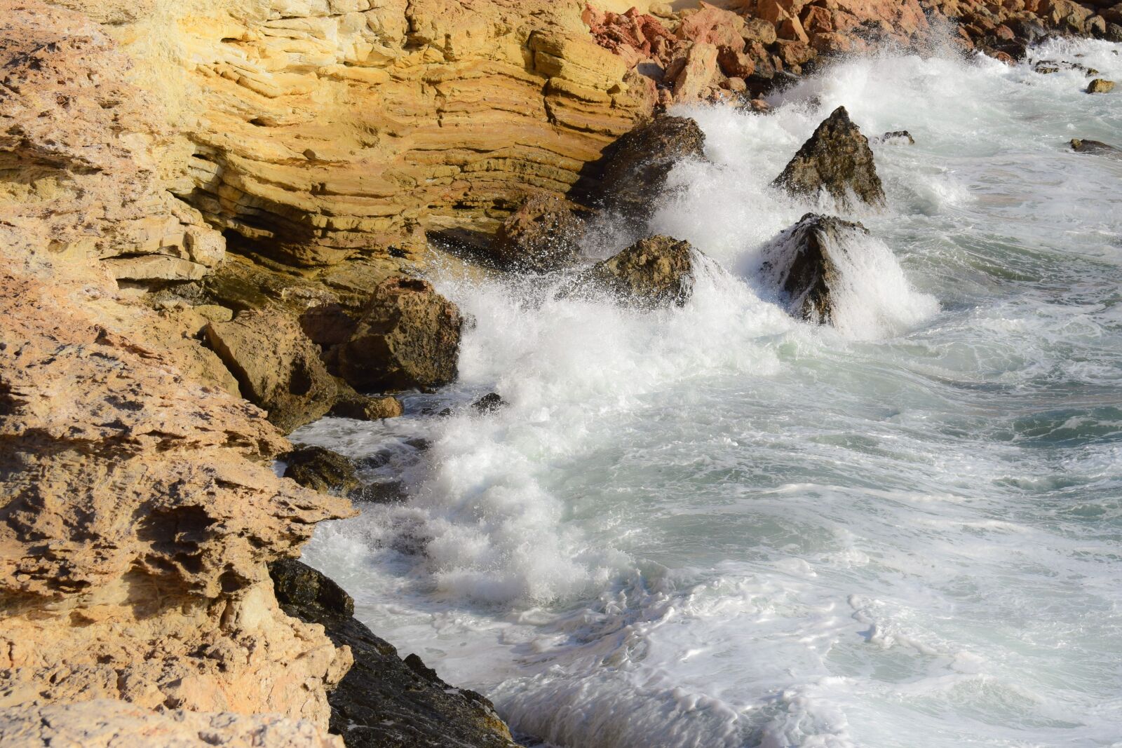 Nikon D3300 sample photo. Rocky coast, sea, wave photography