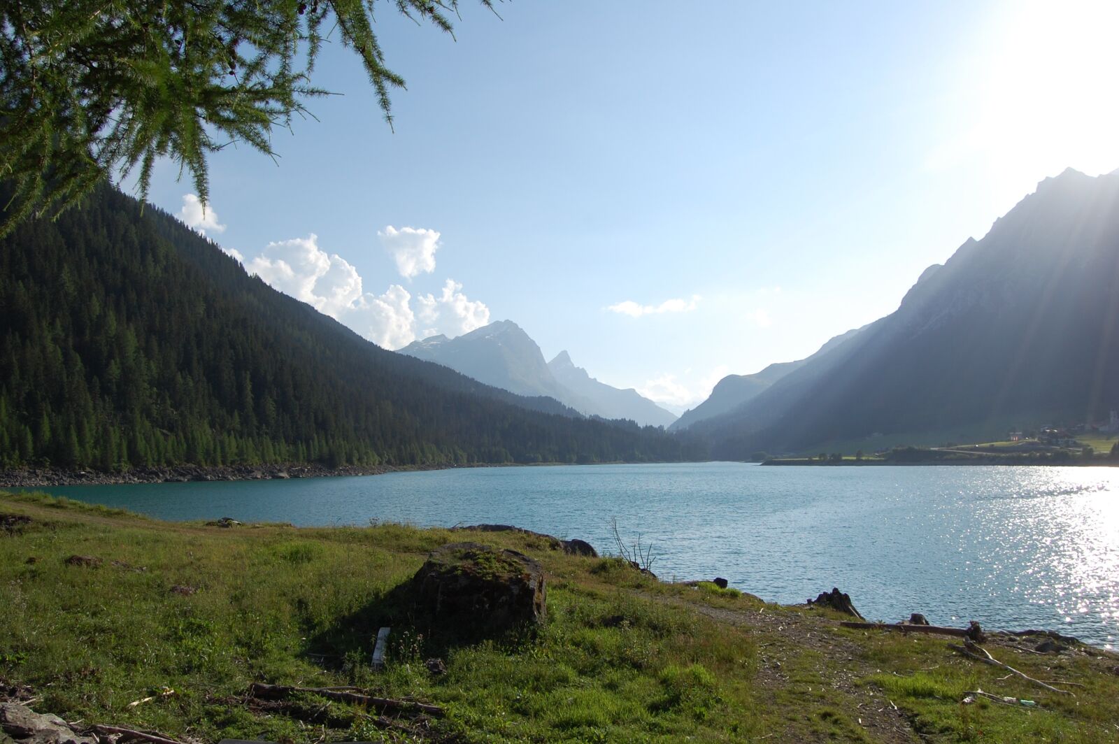 Nikon D40 sample photo. Lake, waldhang, sunshine photography