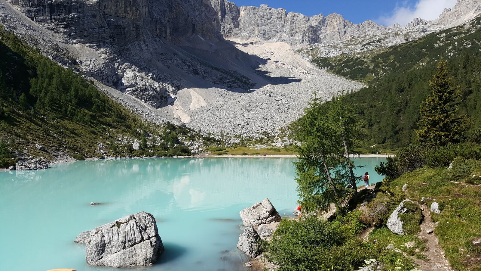 Samsung Galaxy Note5 sample photo. Lake sorapis, dolomites, italian photography