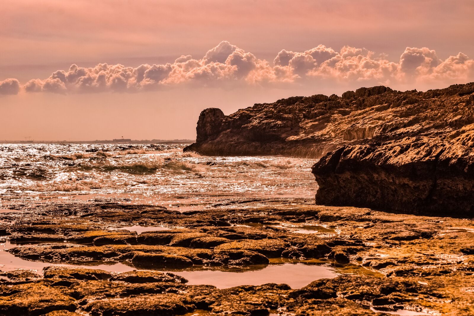 Nikon D3300 sample photo. Rocky coast, sunset, nature photography