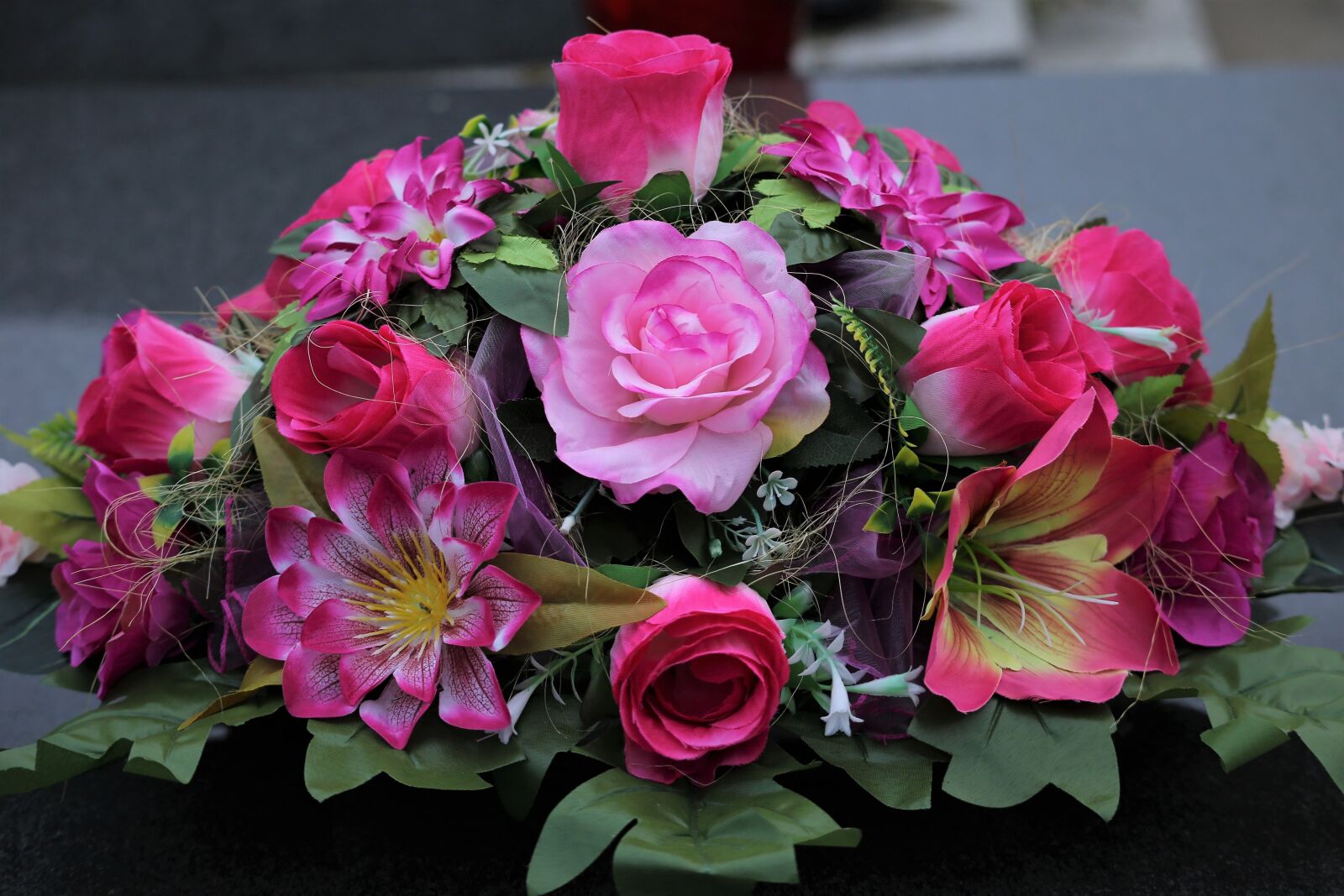 Canon EOS 6D sample photo. Colorful artificial flowers, roses photography