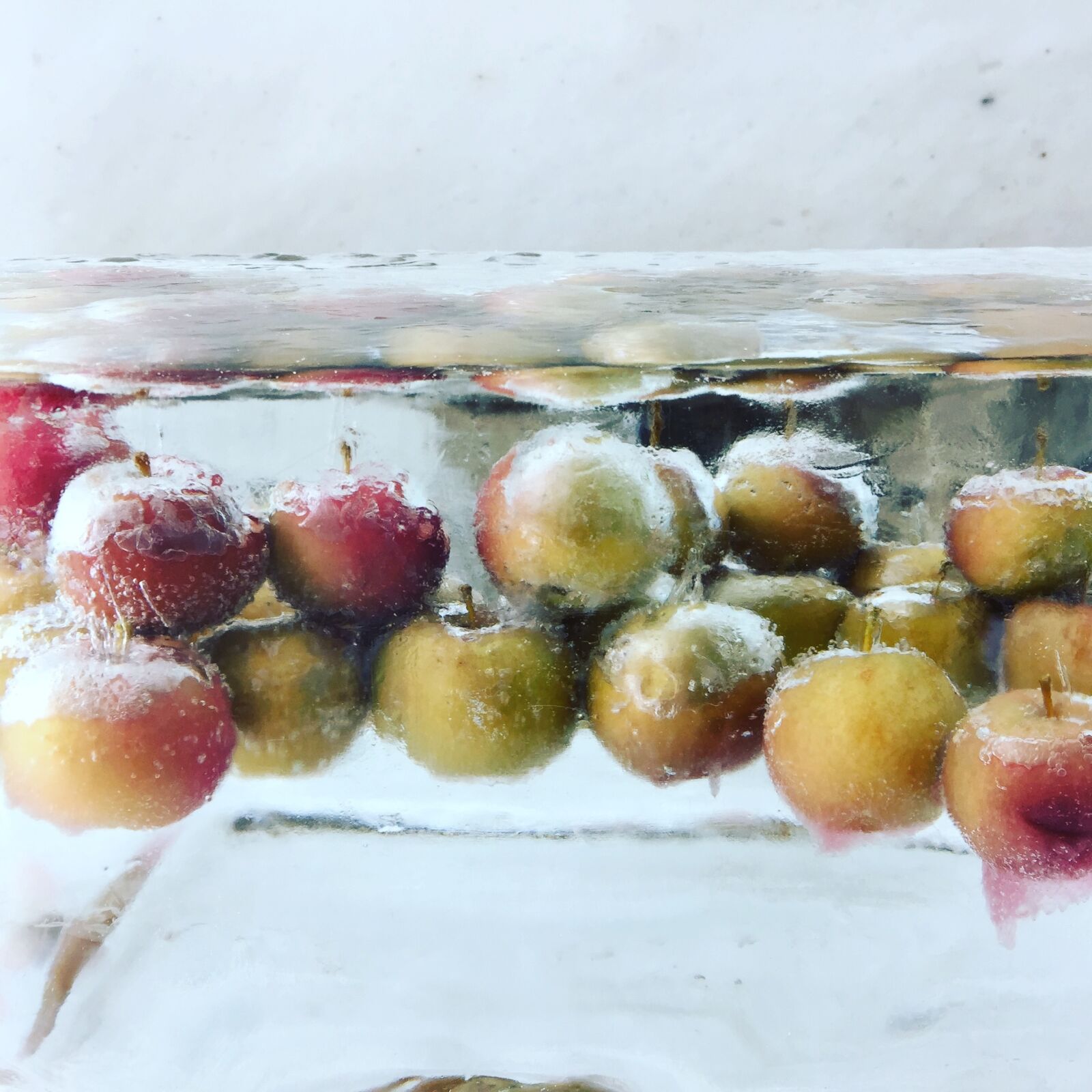 iPhone 6 Plus back camera 4.15mm f/2.2 sample photo. Apples, ice, quebec photography