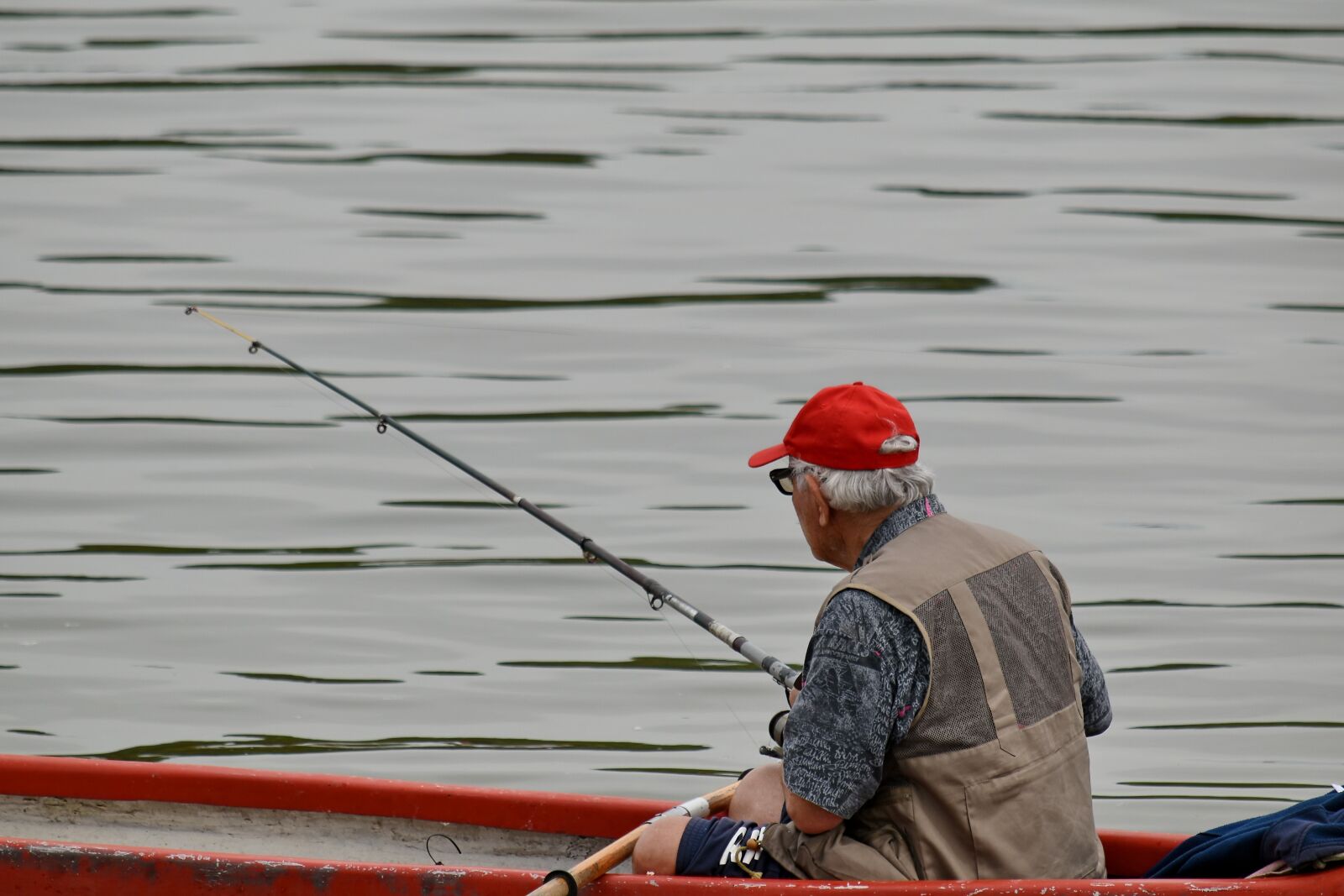 Nikon D5500 sample photo. Fishing boat, fisherman, water photography