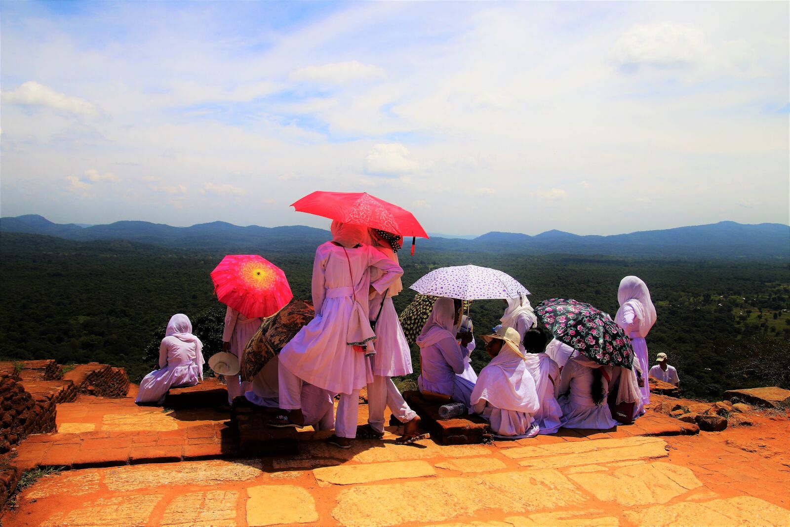 Canon EOS 80D sample photo. High, umbrellas, boiling hot photography