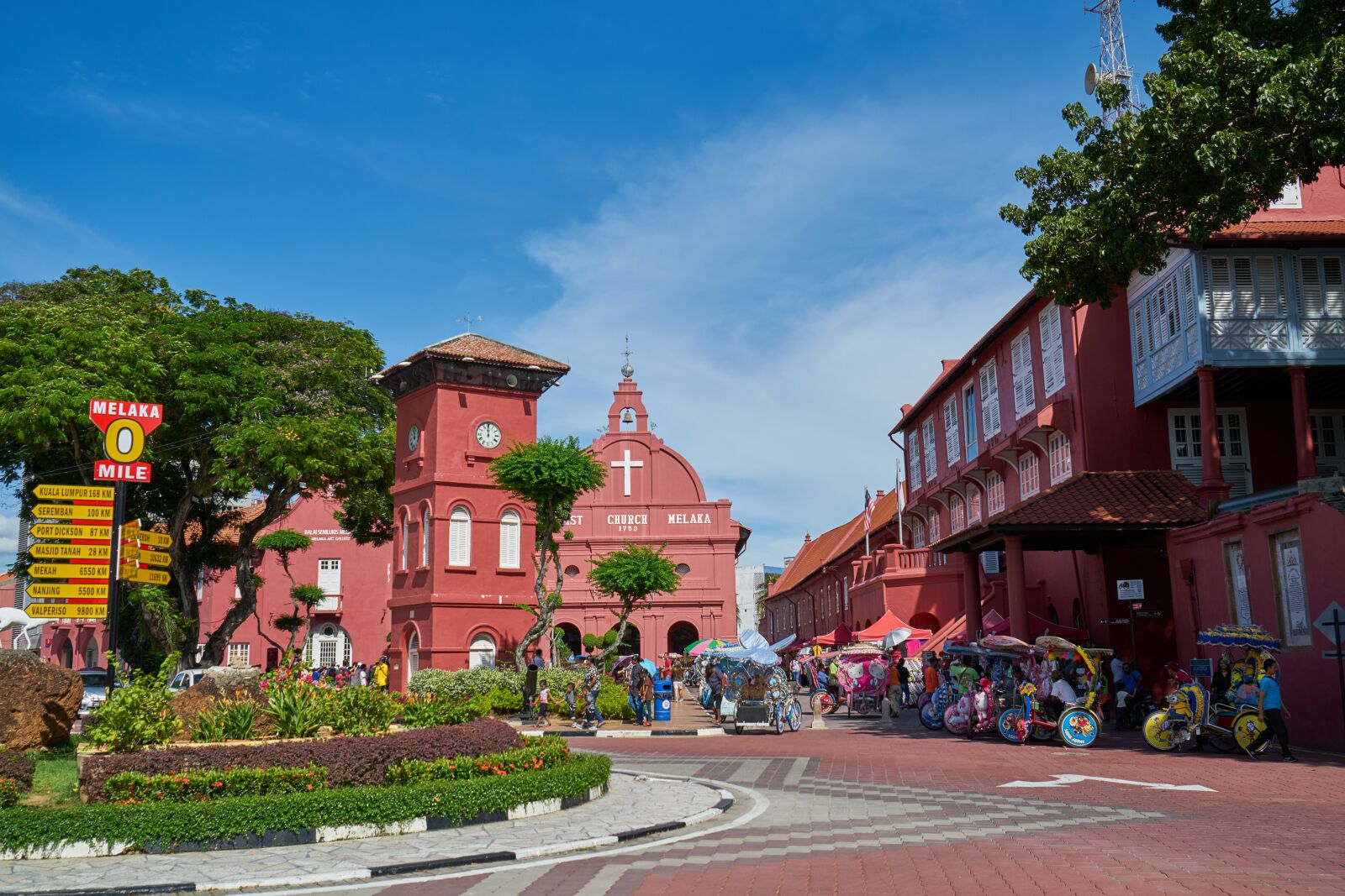 Sony a7R II sample photo. Church, red, malaysia photography