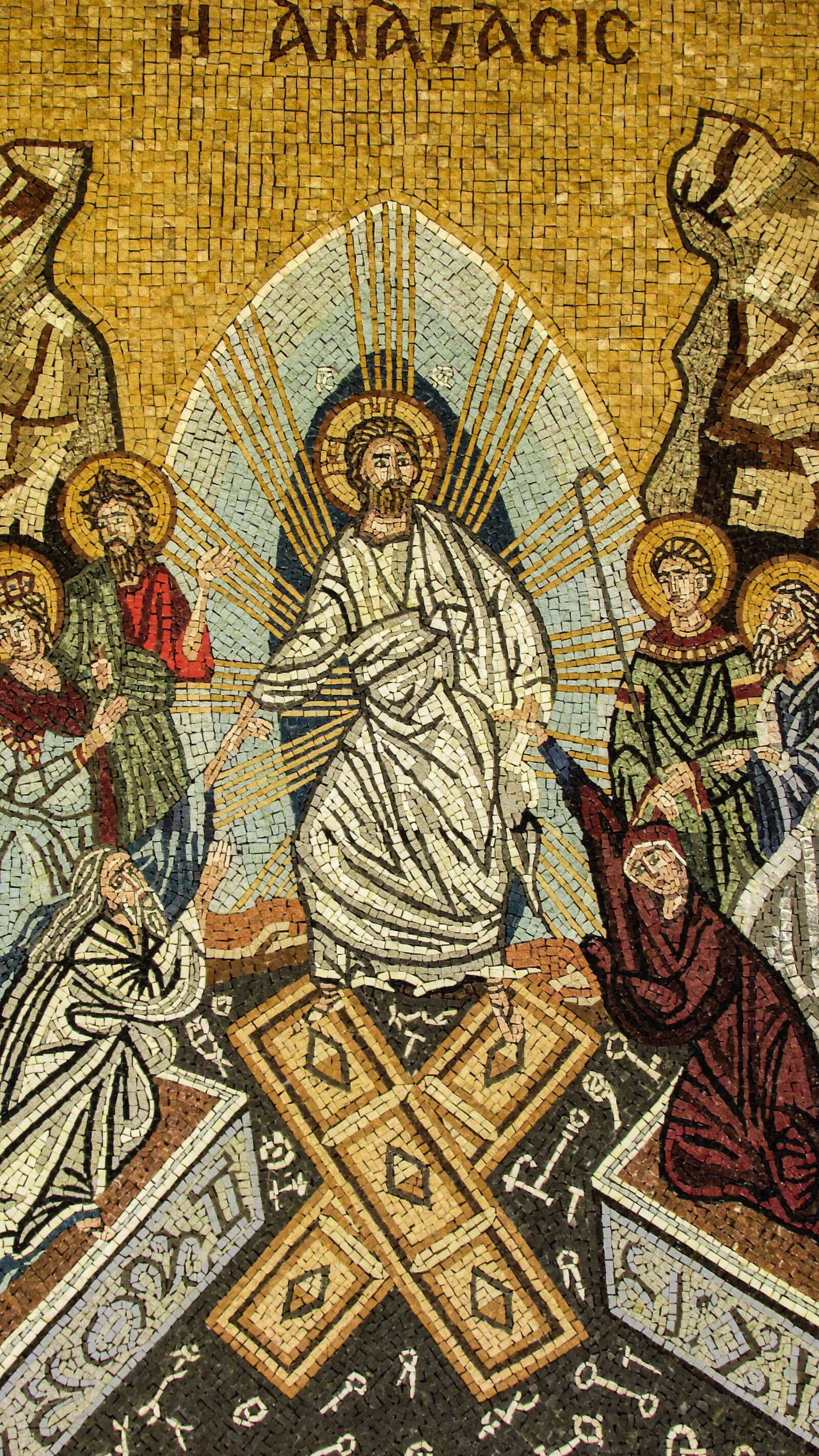 Canon PowerShot SX400 IS sample photo. Resurrection, mosaic, church photography