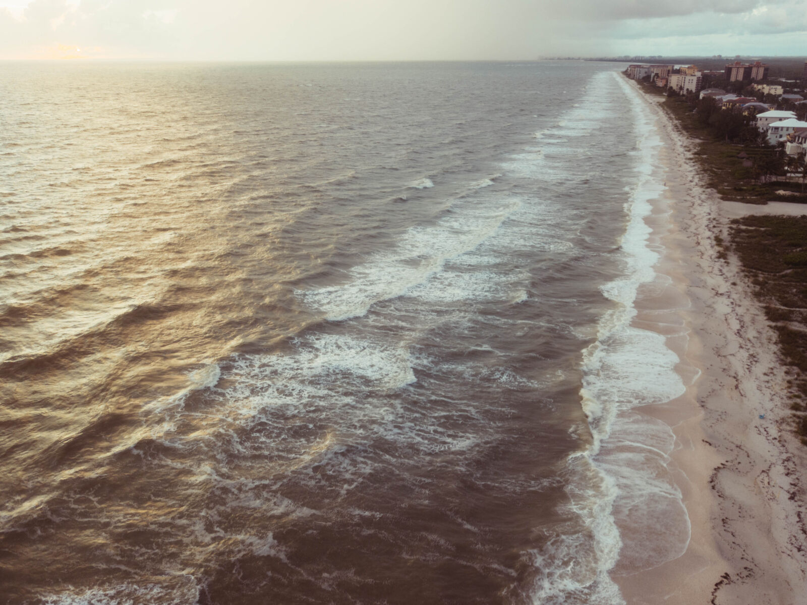 DJI FC220 sample photo. Beach, bright, buildings, coast photography