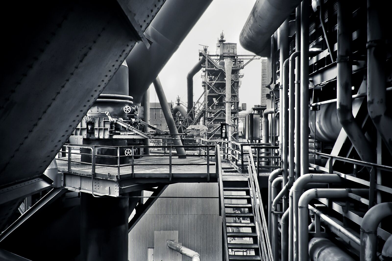 Olympus OM-D E-M10 sample photo. Architecture, steel mill, factory photography