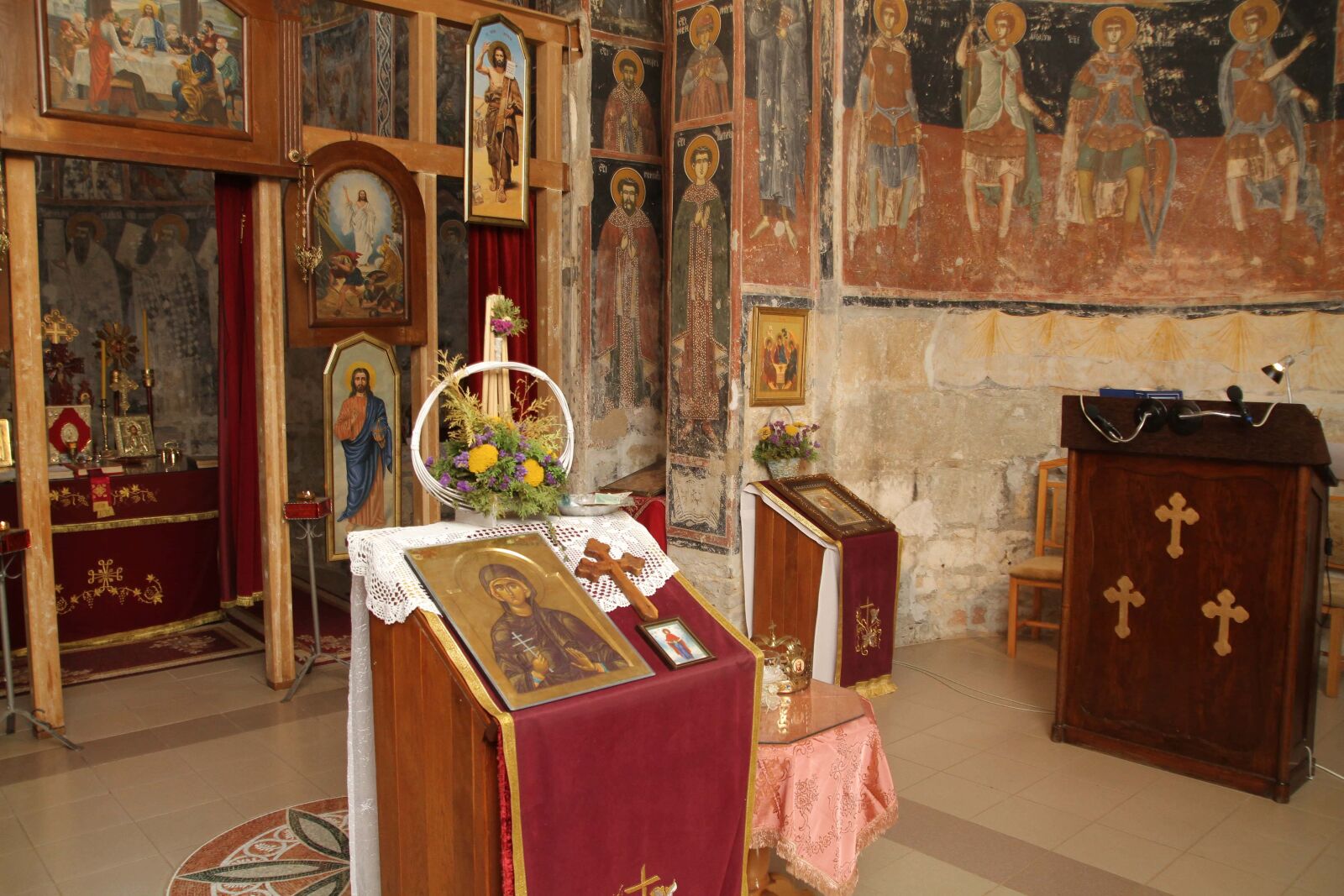 Canon EOS 7D sample photo. Icon, medieval, monastery, mural photography