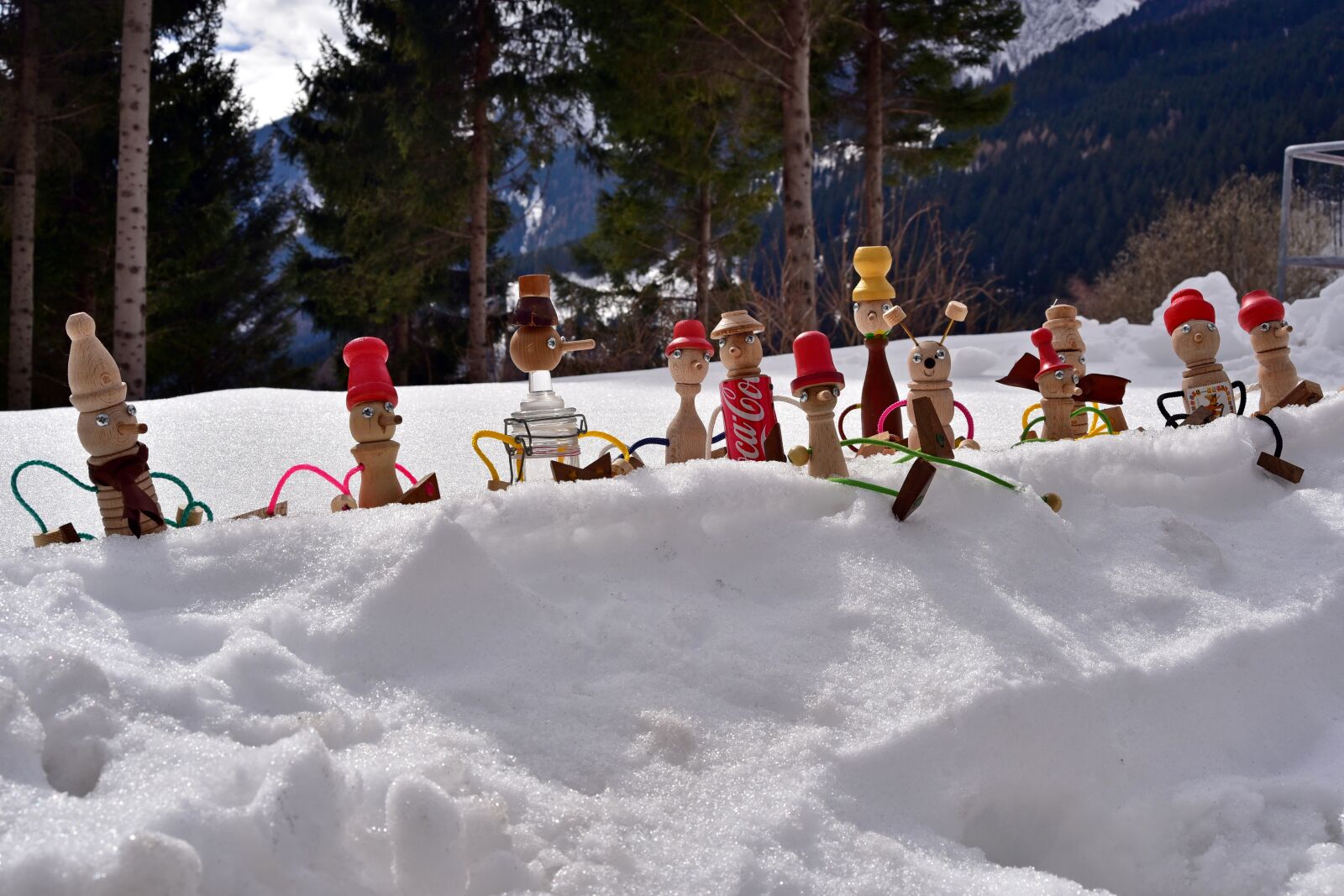 Nikon D750 sample photo. Pinocchio, snow, white photography