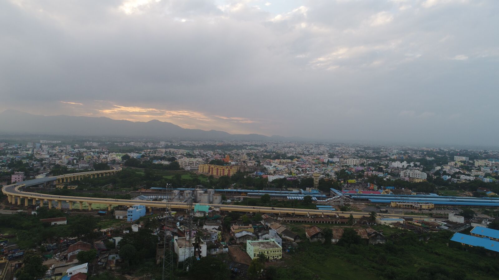 DJI FC6310 sample photo. Aerial, city, india photography