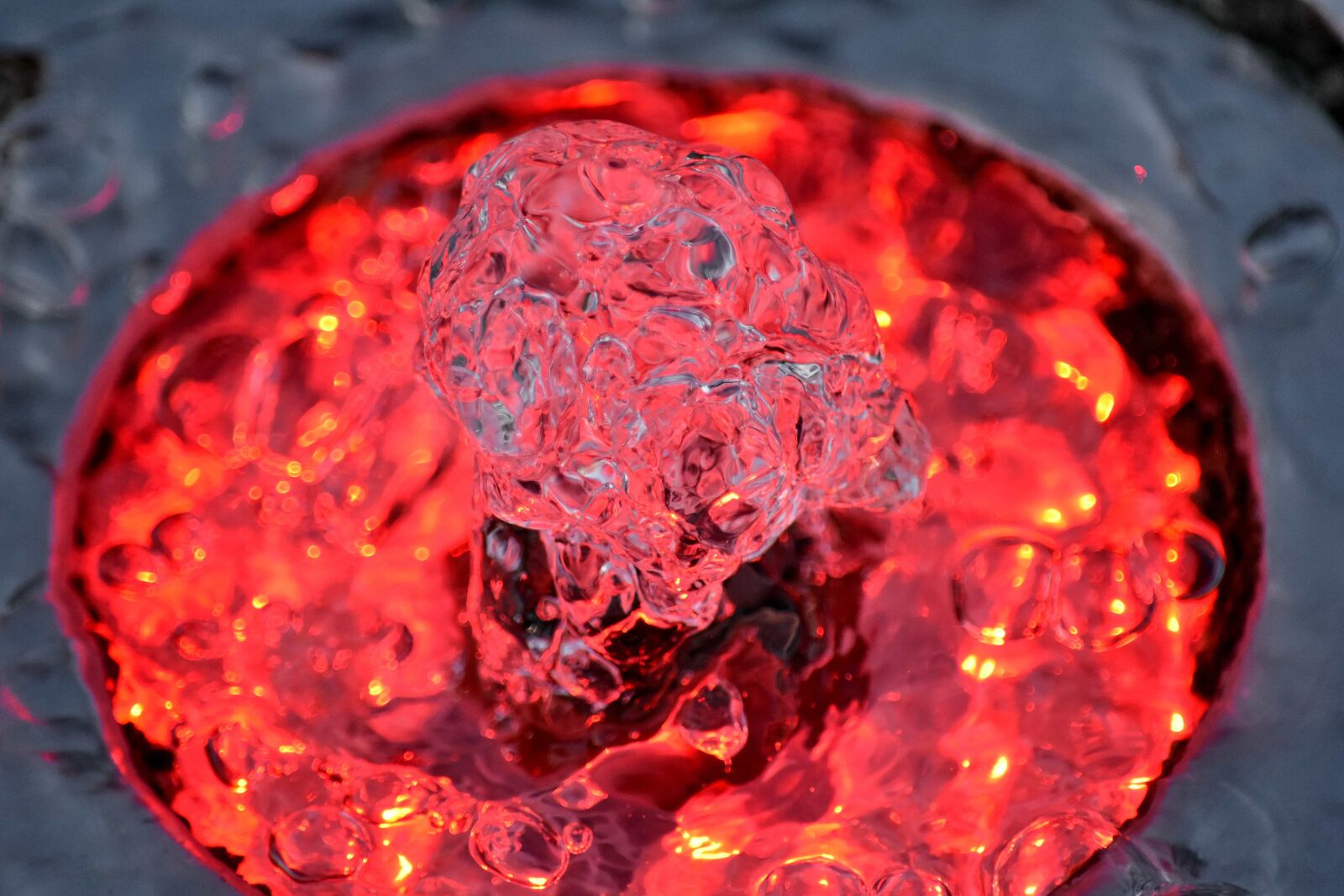 Nikon D5500 sample photo. Fountain, illuminated, liquid, moisture photography