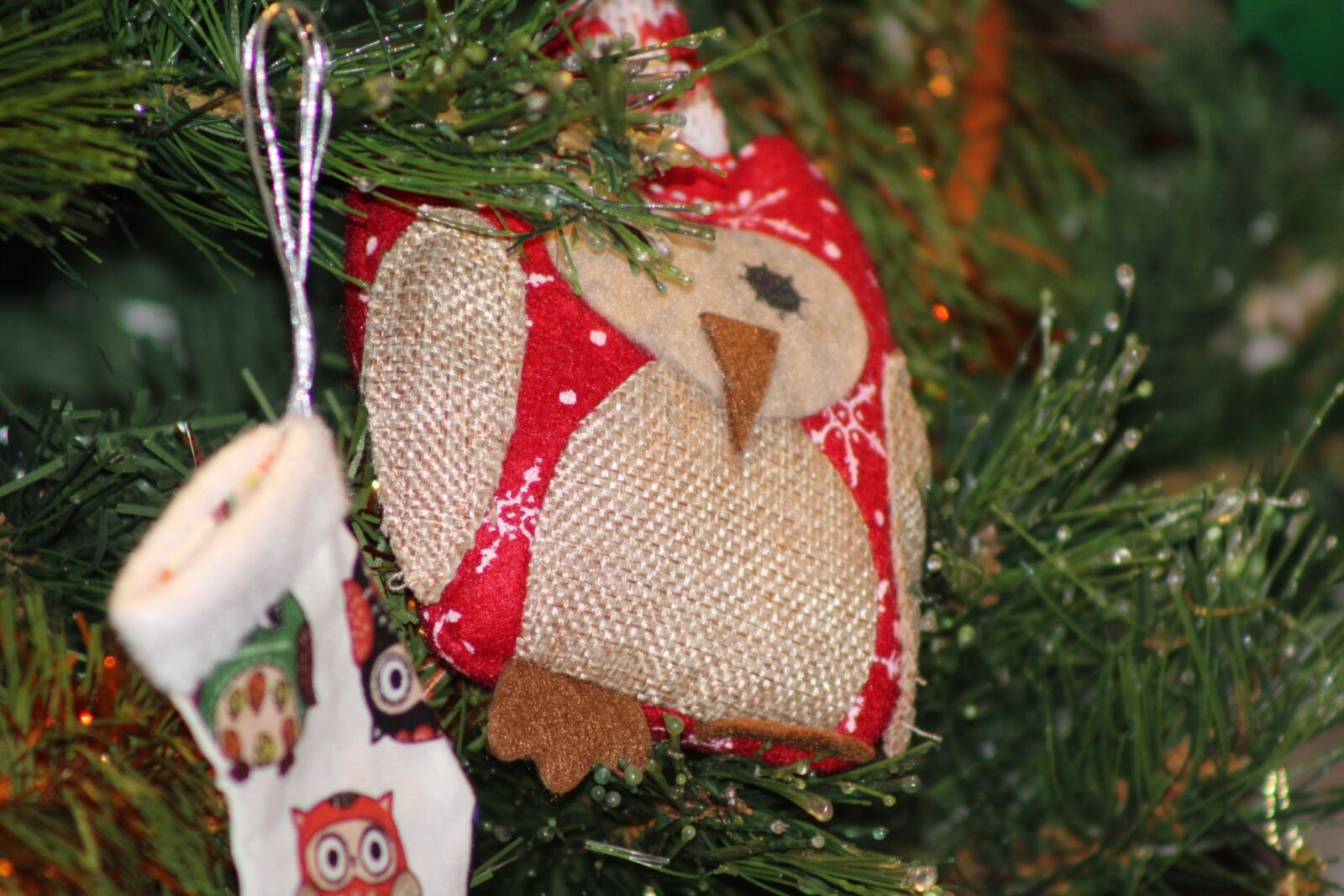 Canon EF 75-300mm f/4-5.6 sample photo. Christmas, decoration, owl photography